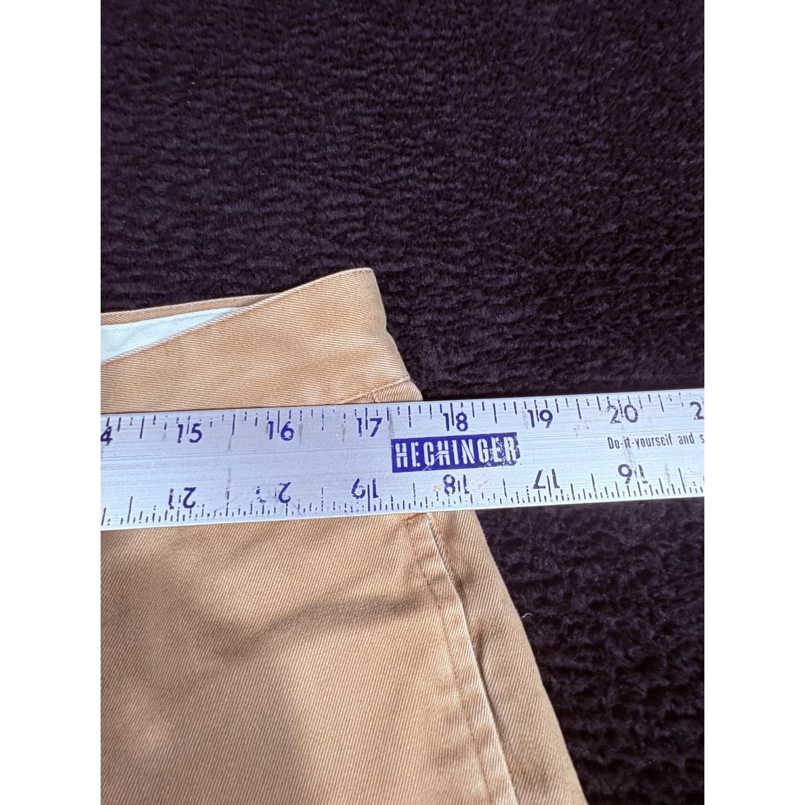 Orvis Mens Khaki Pants Size 35 Cotton Casual Chino Trousers - Thumbnail 6