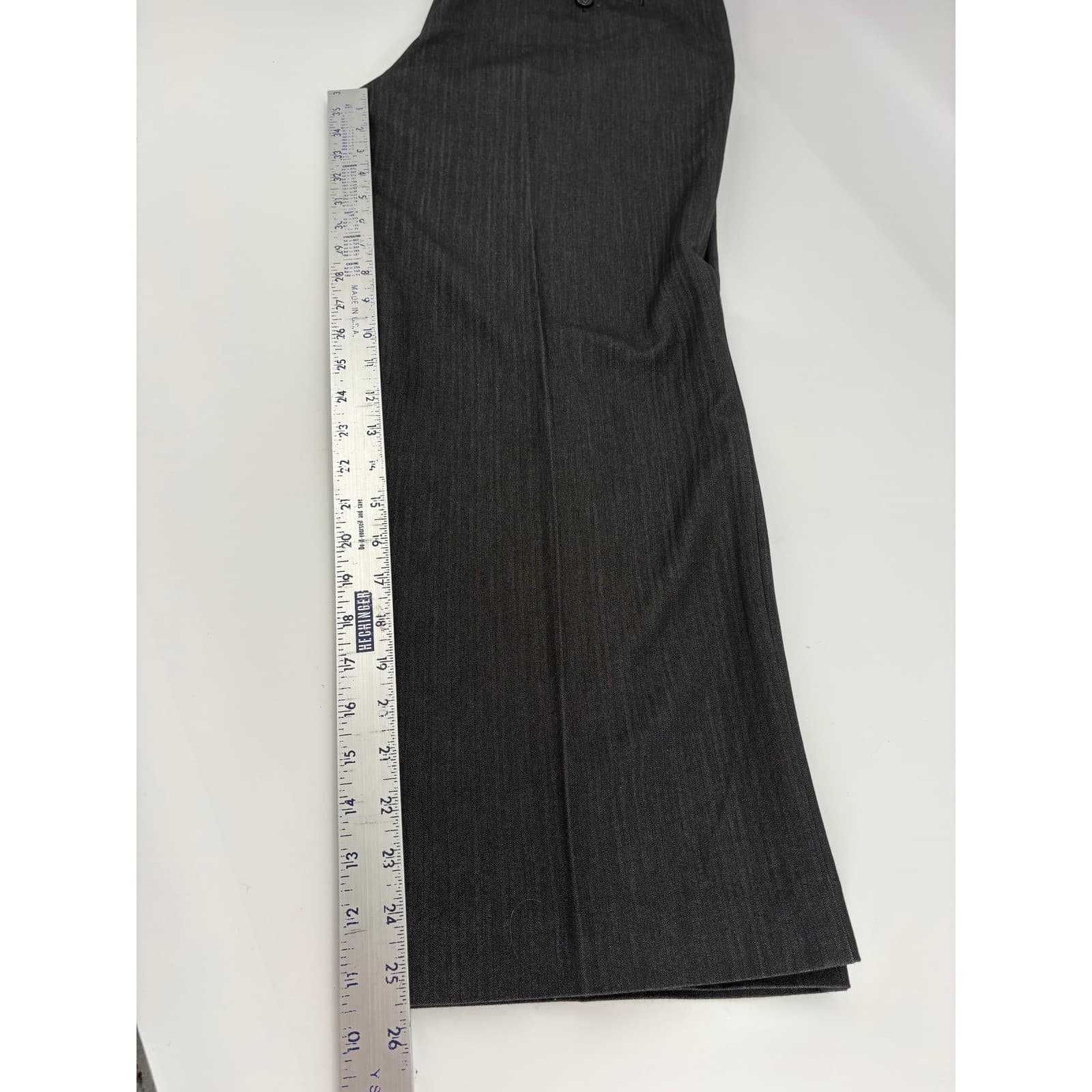 New Directions Petite Gray Herringbone Dress Pants Career Work 12P - Thumbnail 6