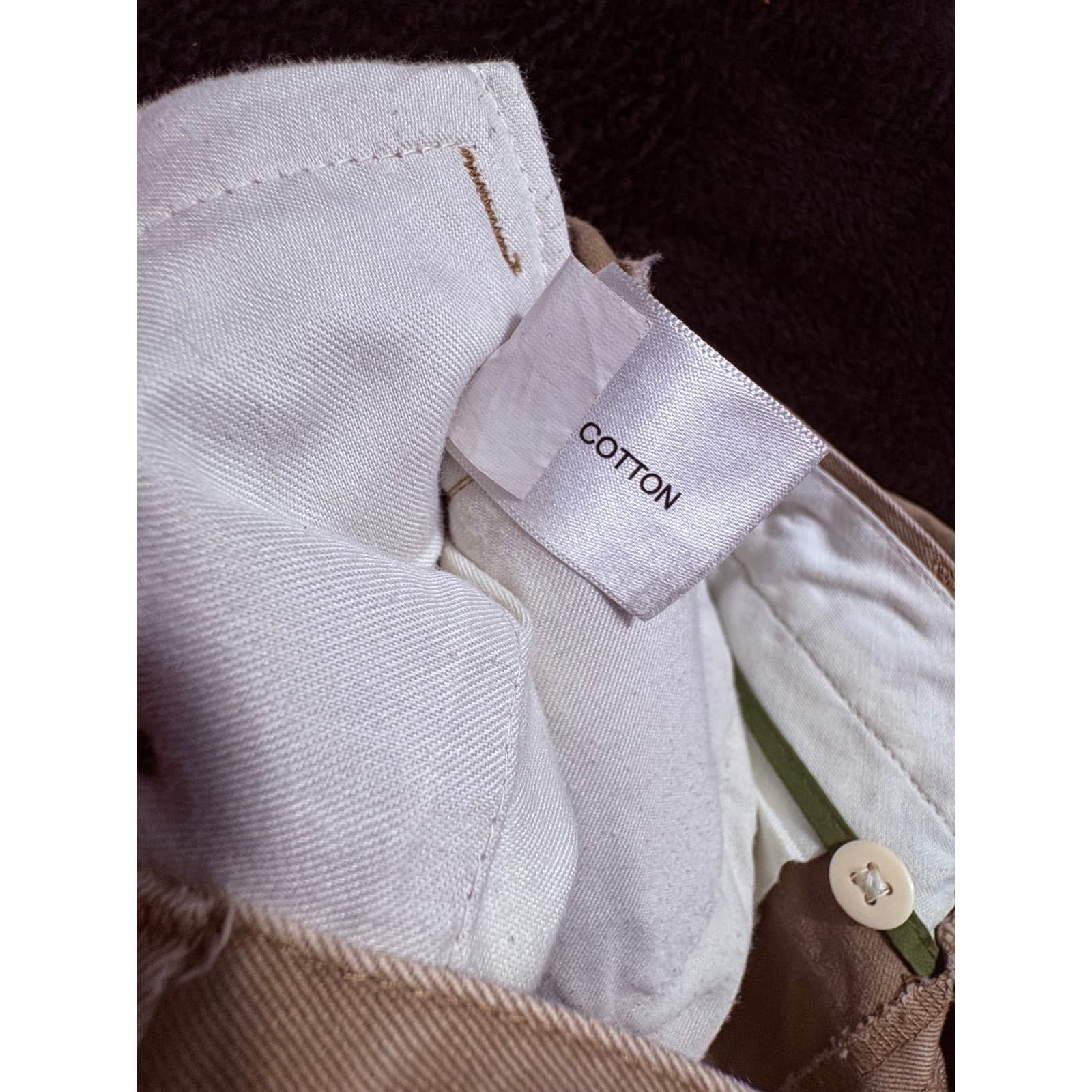 Orvis Mens Khaki Pants Size 35 Cotton Casual Chino Trousers - Thumbnail 4