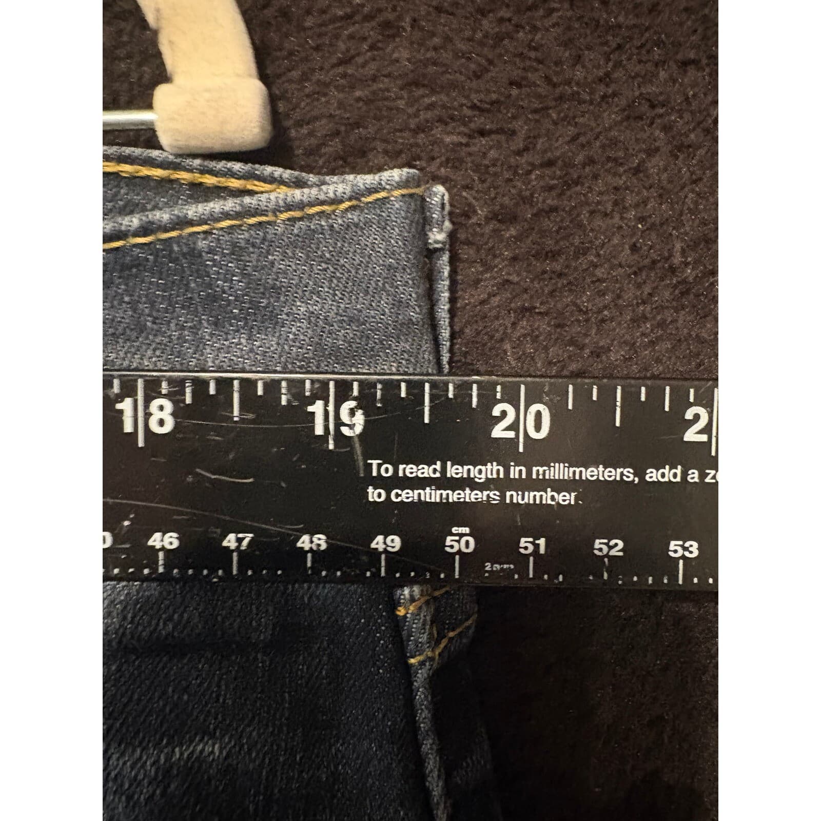 Signature Levi Strauss Skinny Jeans Dark Wash Denim Mens Size 32x32 - Thumbnail 4