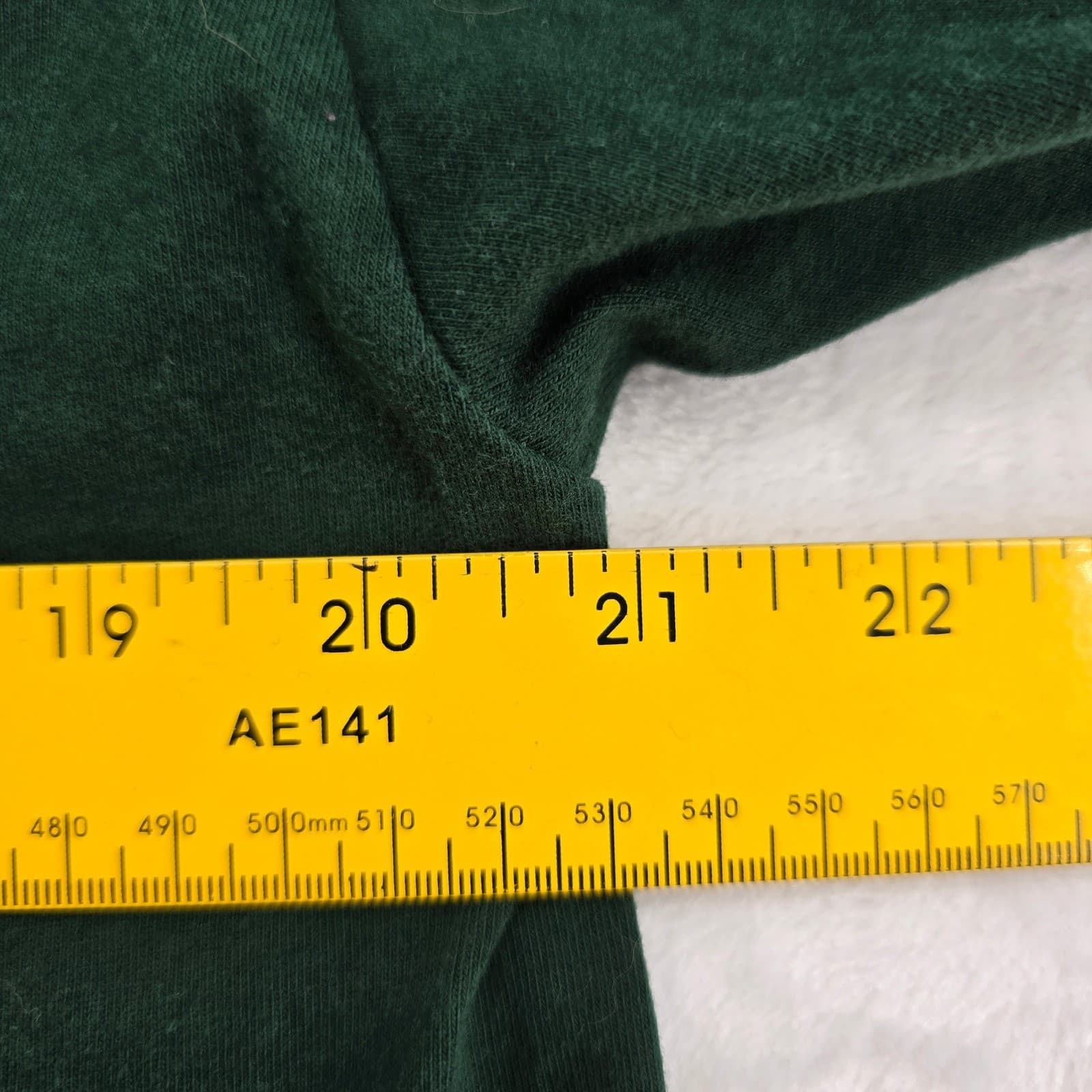 Hanes Beefy-T T-Shirt Mens L Shirt Green Gettysburg Pennsylvania Embroidered Tee - Thumbnail 5