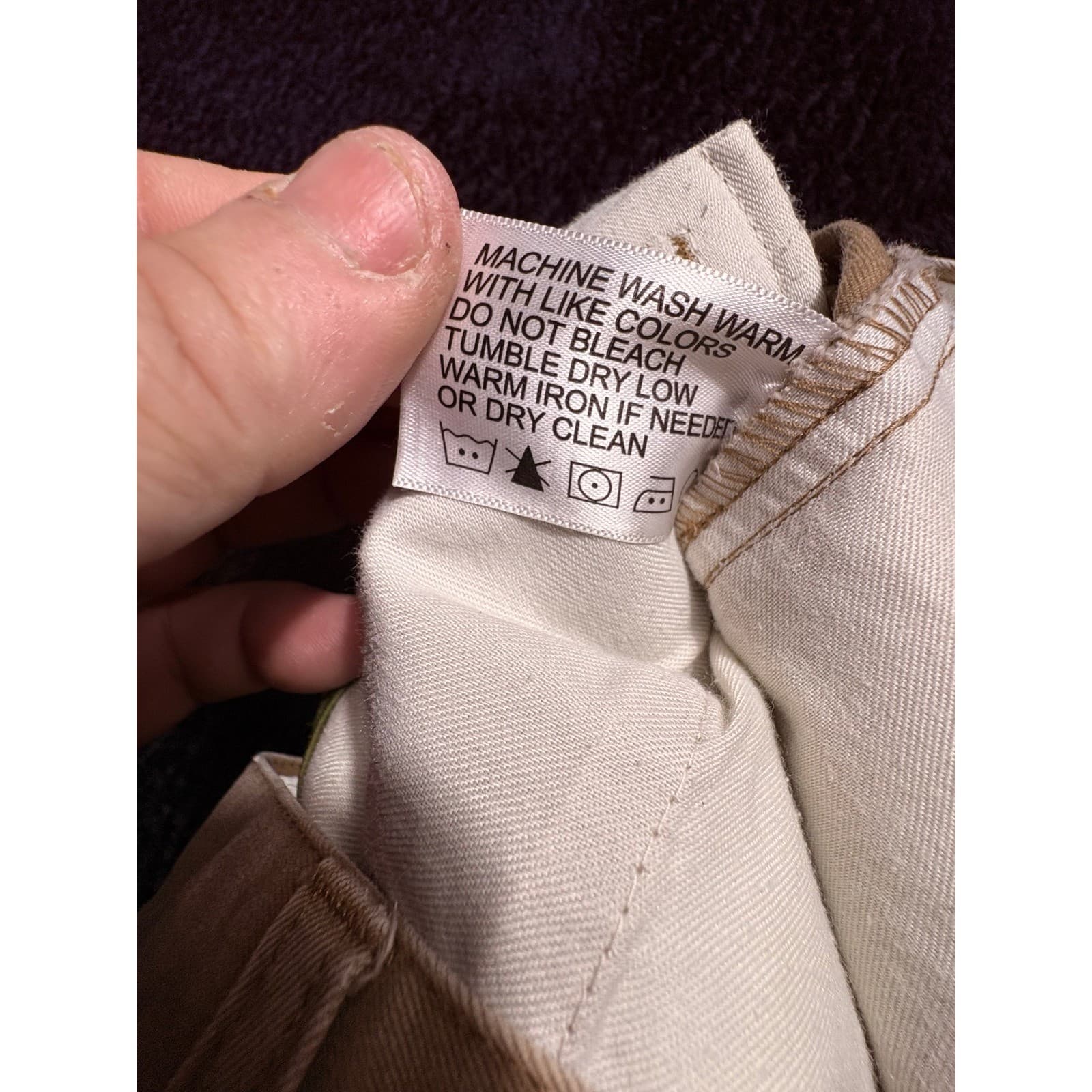 Orvis Mens Khaki Pants Size 35 Cotton Casual Chino Trousers - Thumbnail 5