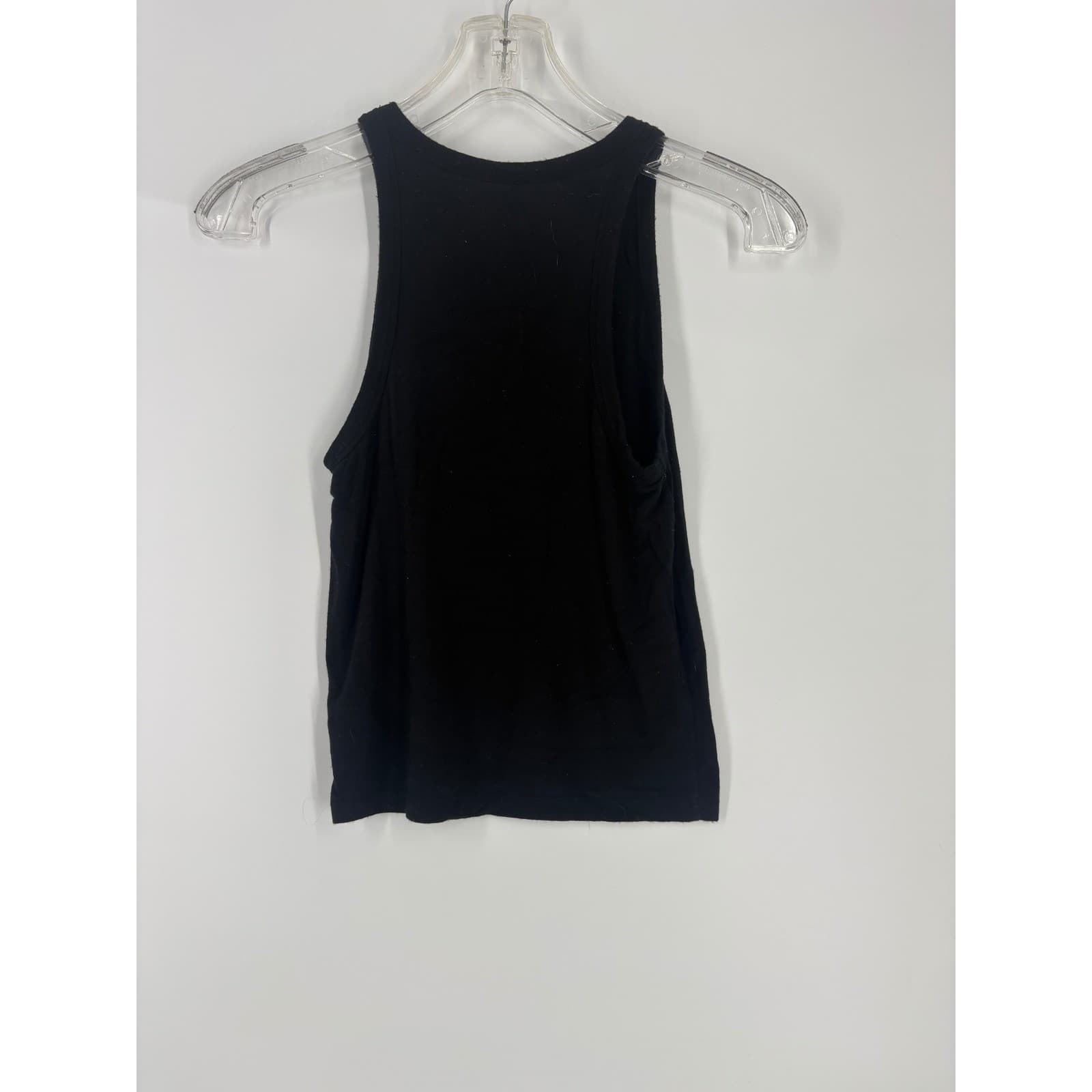 American Eagle Outfitters Soft & Sexy Tank Top Black Ribbed Racerback Womens XS - Thumbnail 2