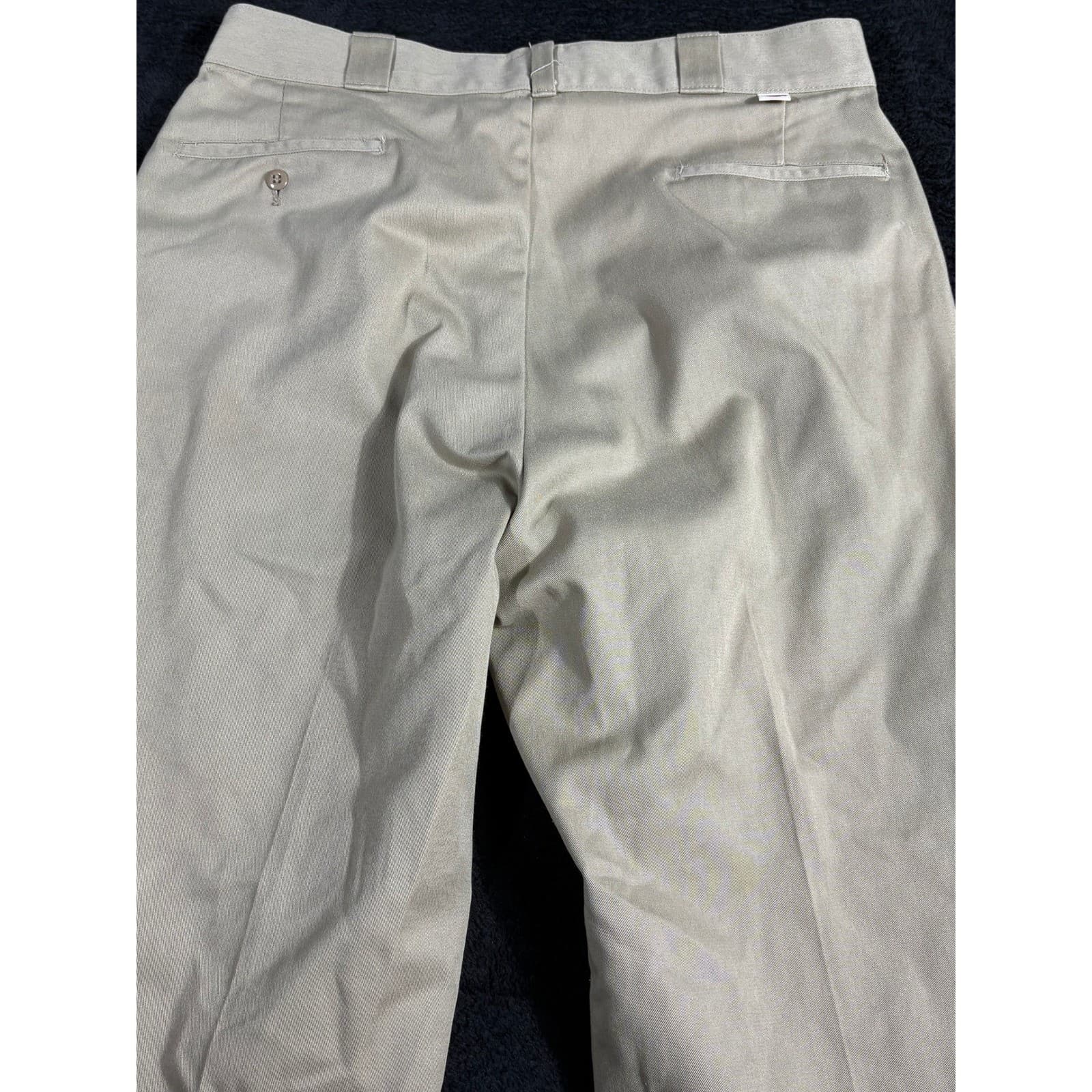 Dickies Mens Beige Work Pants 38x32 Cotton Blend Casual Trousers - Thumbnail 5