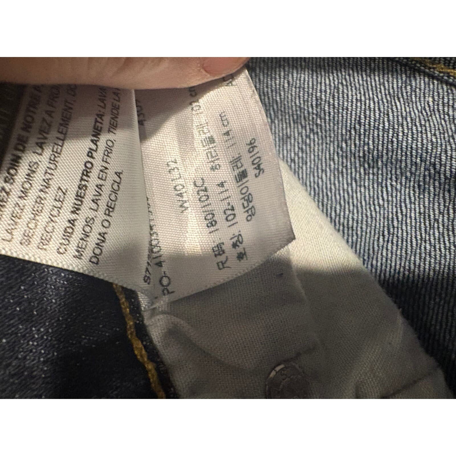 Signature Levi Strauss Skinny Jeans Dark Wash Denim Mens Size 32x32 - Thumbnail 6