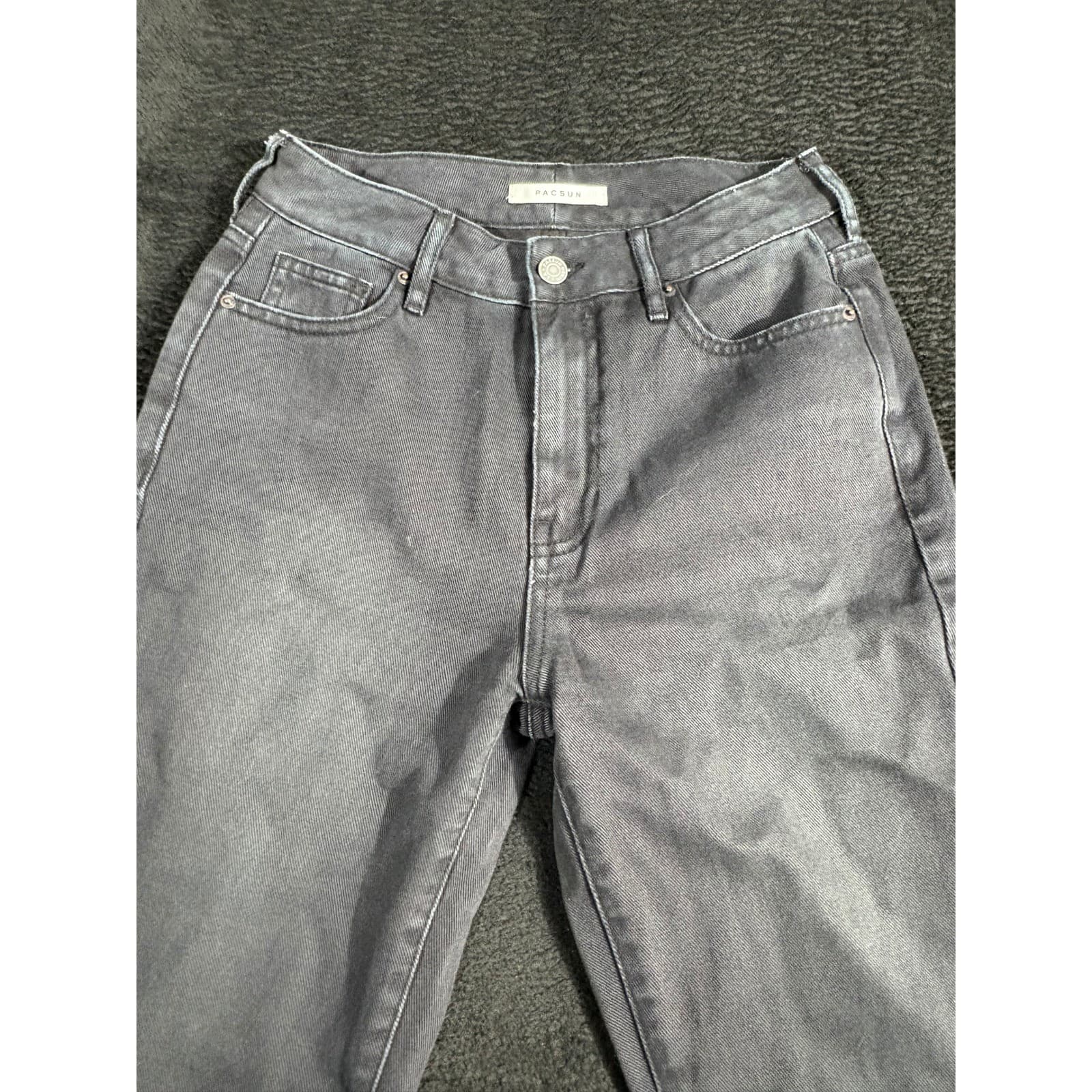 Pacsun Mom Jeans Womens Size 25 Gray Wash High Rise Denim Casual - Thumbnail 2