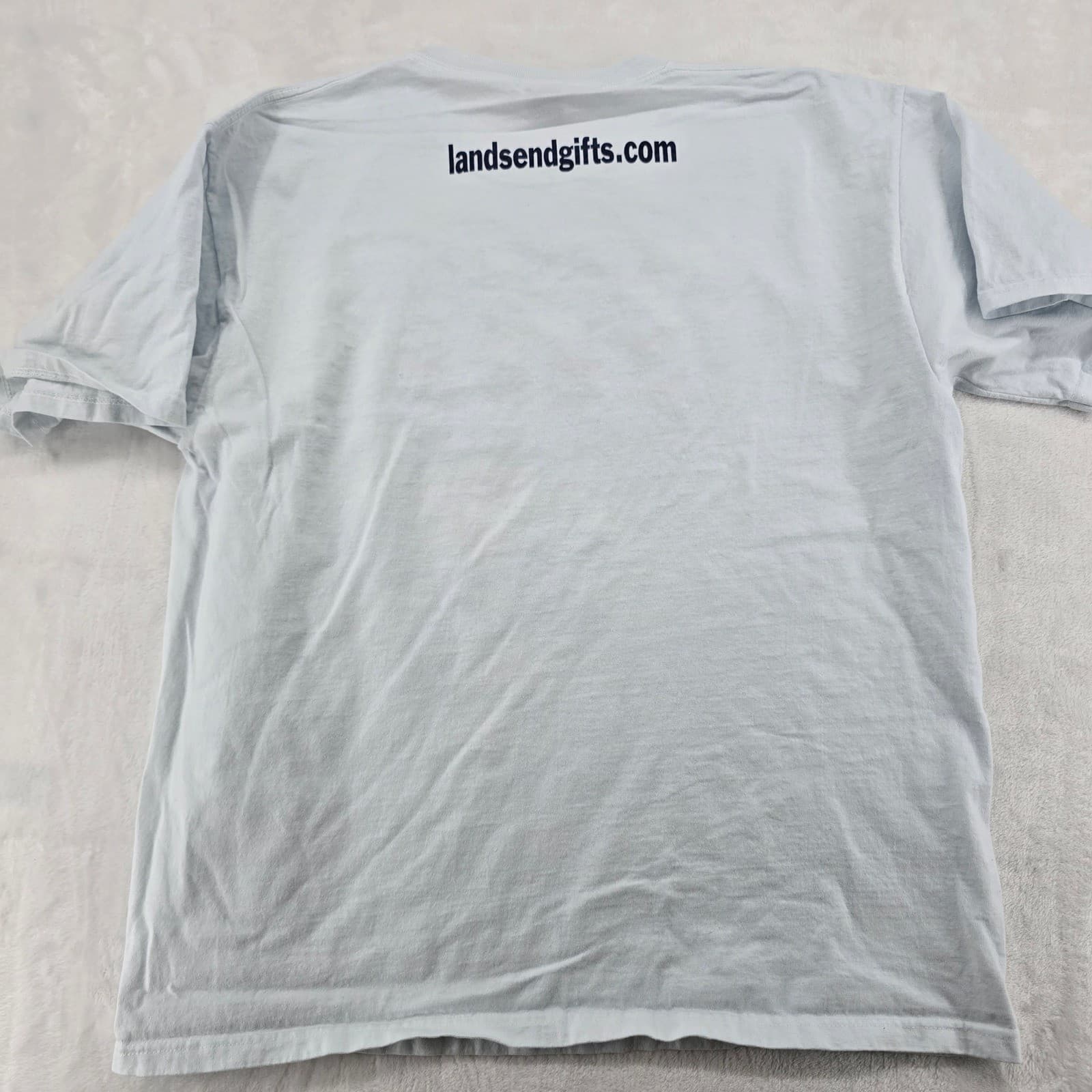 Fruit of the Loom T-Shirt Mens XL Tee Light Blue Lands End Bailey Island Maine - Thumbnail 6