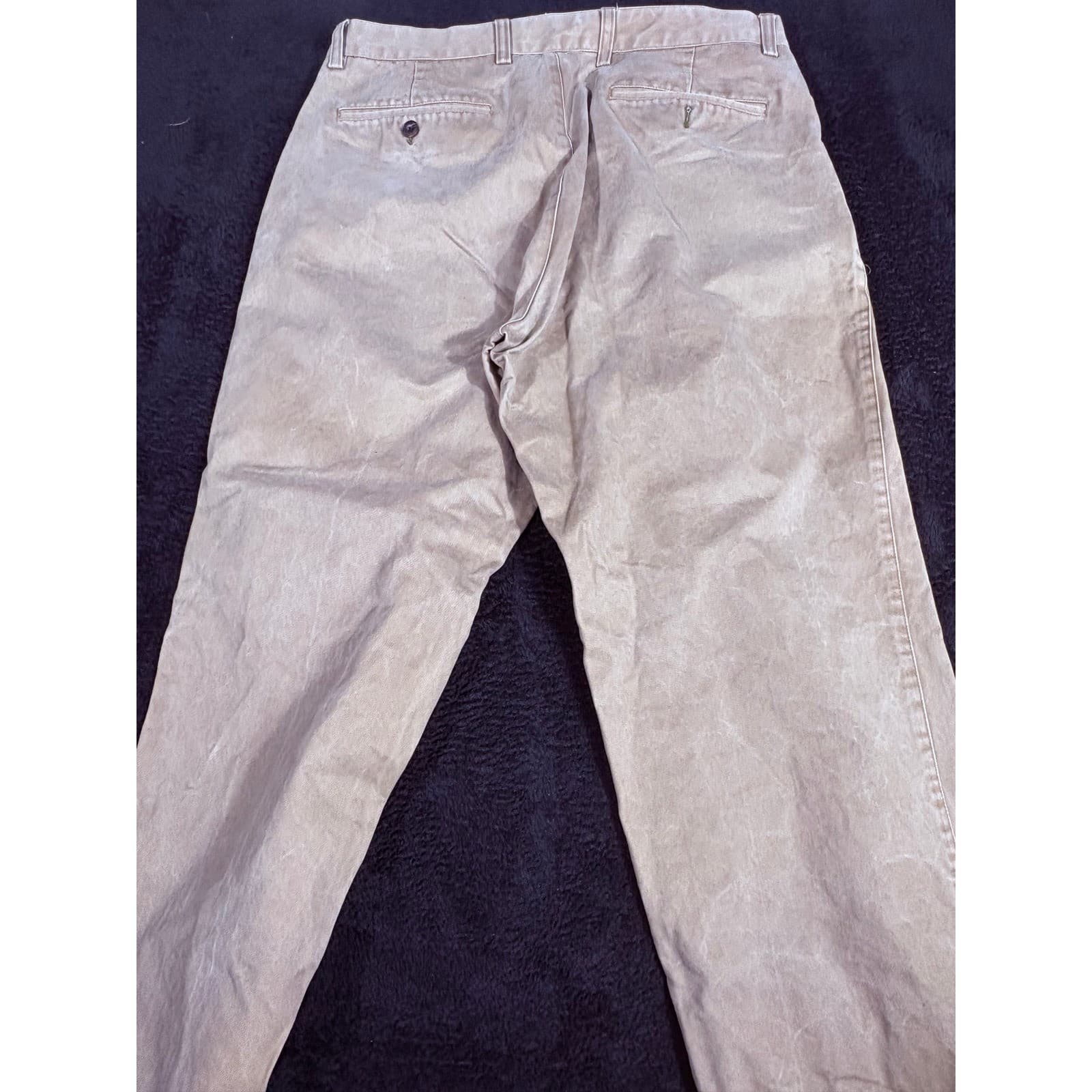 Orvis Mens Khaki Pants Size 35 Cotton Casual Chino Trousers - Thumbnail 11