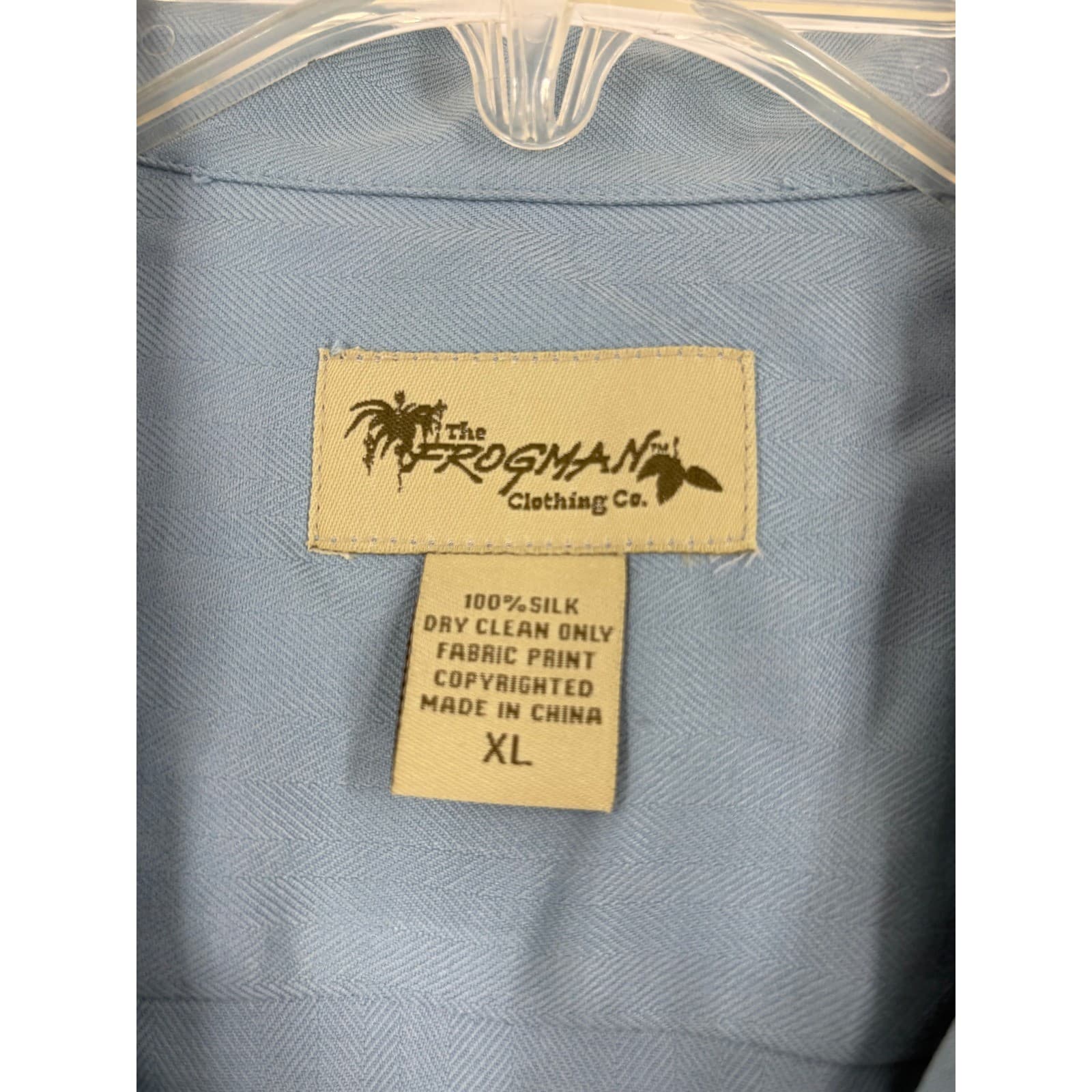 The Frogman Clothing Co. Silk Button Up Shirt XL Novelty Frog Print - Thumbnail 3