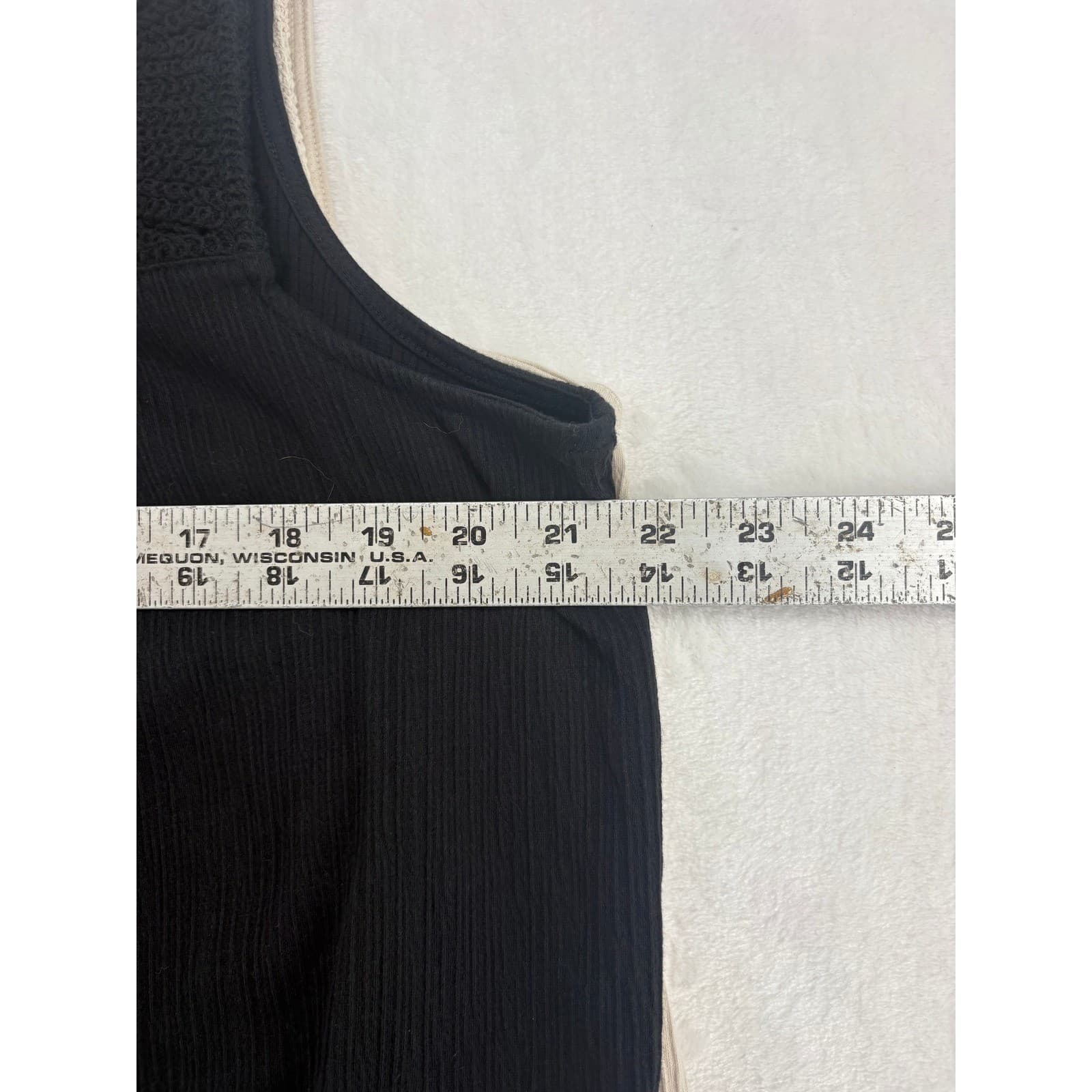 Old Navy Sleeveless Top Womens XL Petite Tank Top Black Beige Crochet Yoke Lot 2 - Thumbnail 9