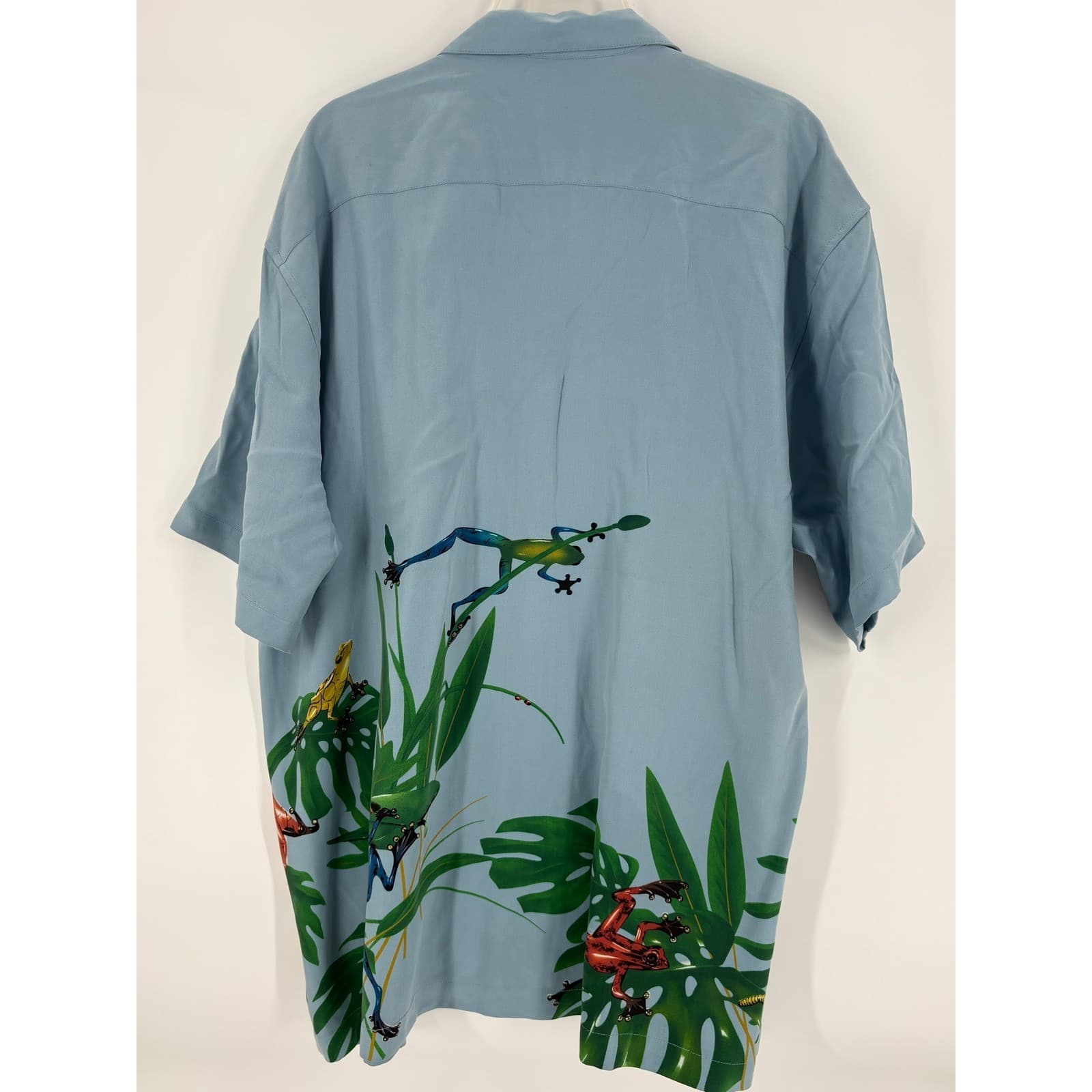 The Frogman Clothing Co. Silk Button Up Shirt XL Novelty Frog Print - Thumbnail 2