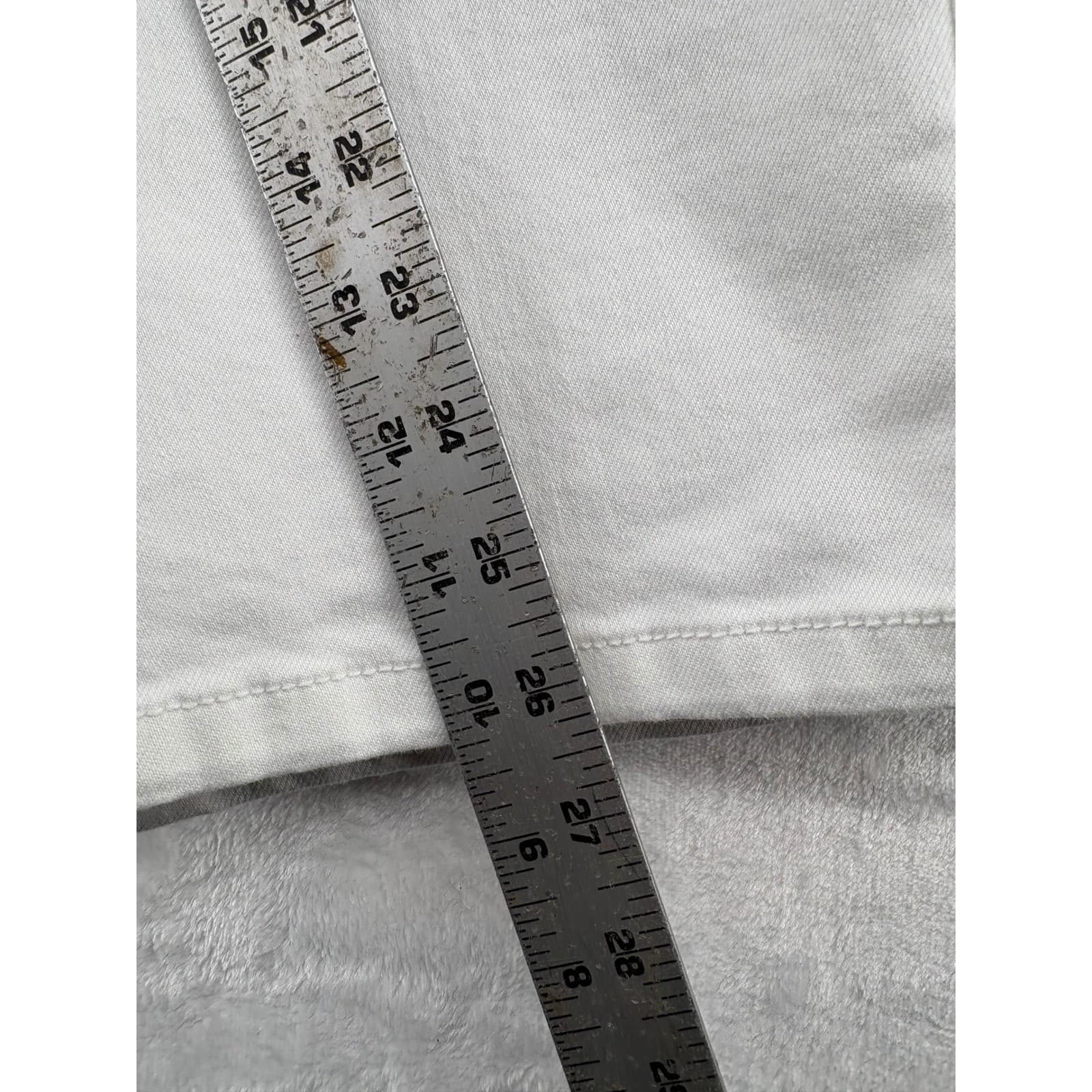Blair Jeans Womens 14PS Straight Leg White Gray Bundle Lot 3 Pairs Denim Pants - Thumbnail 8