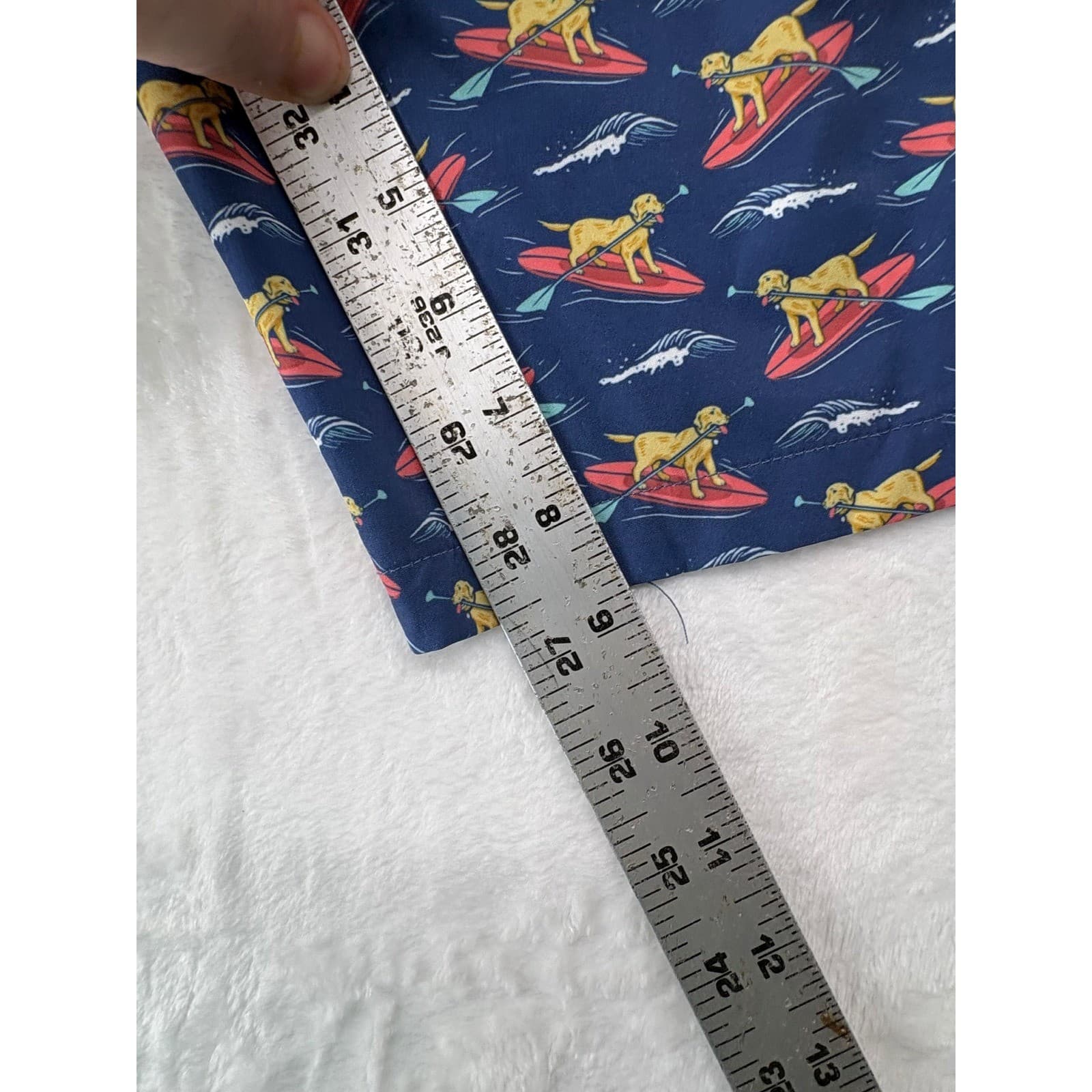 Skiff Dogs Swim Trunks Mens M Shorts Green Tiki Cocktail Pedigree Litter - Thumbnail 16