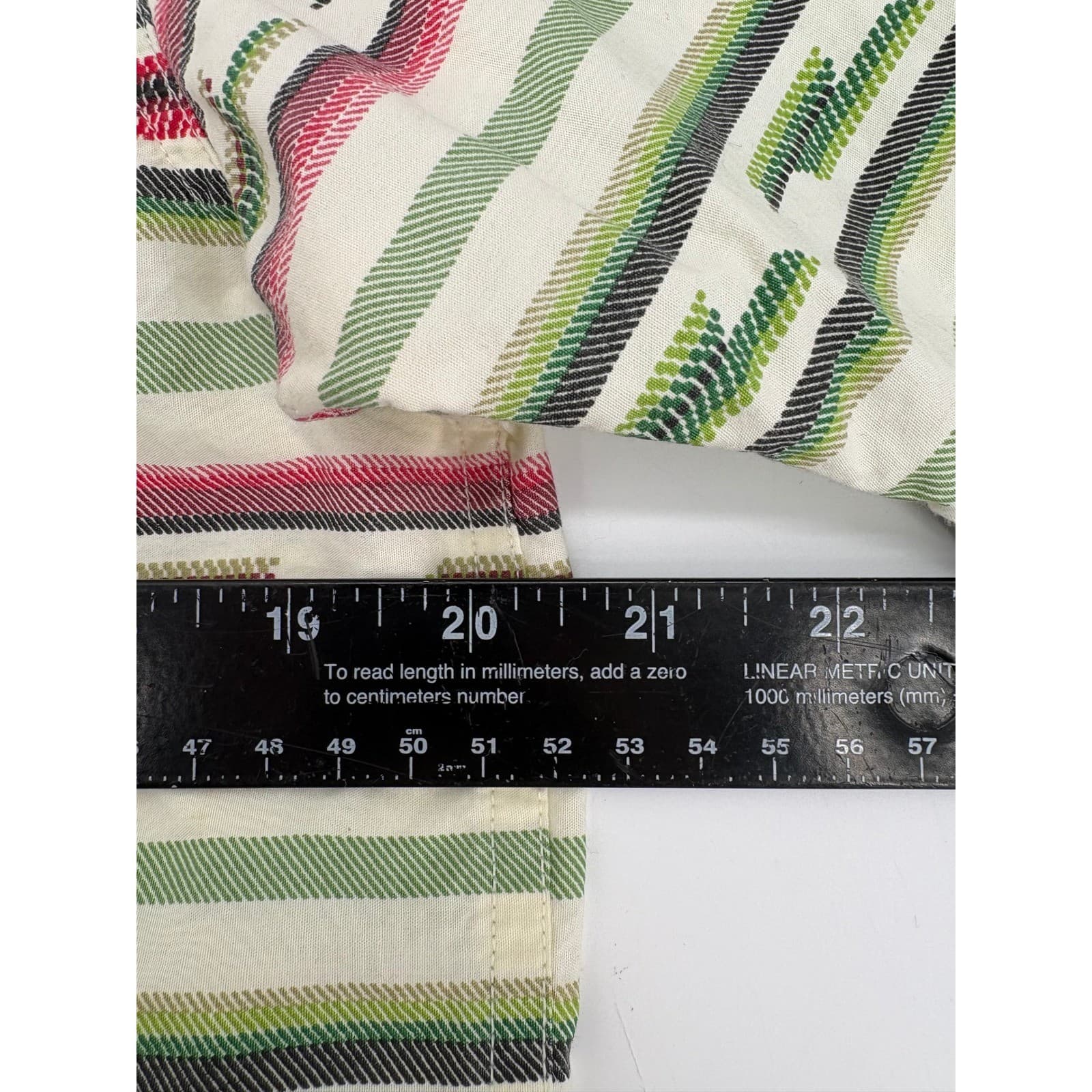 ORVIS Short Sleeve Button Up Shirt Size M Southwestern Stripe Print Cotton - Thumbnail 6