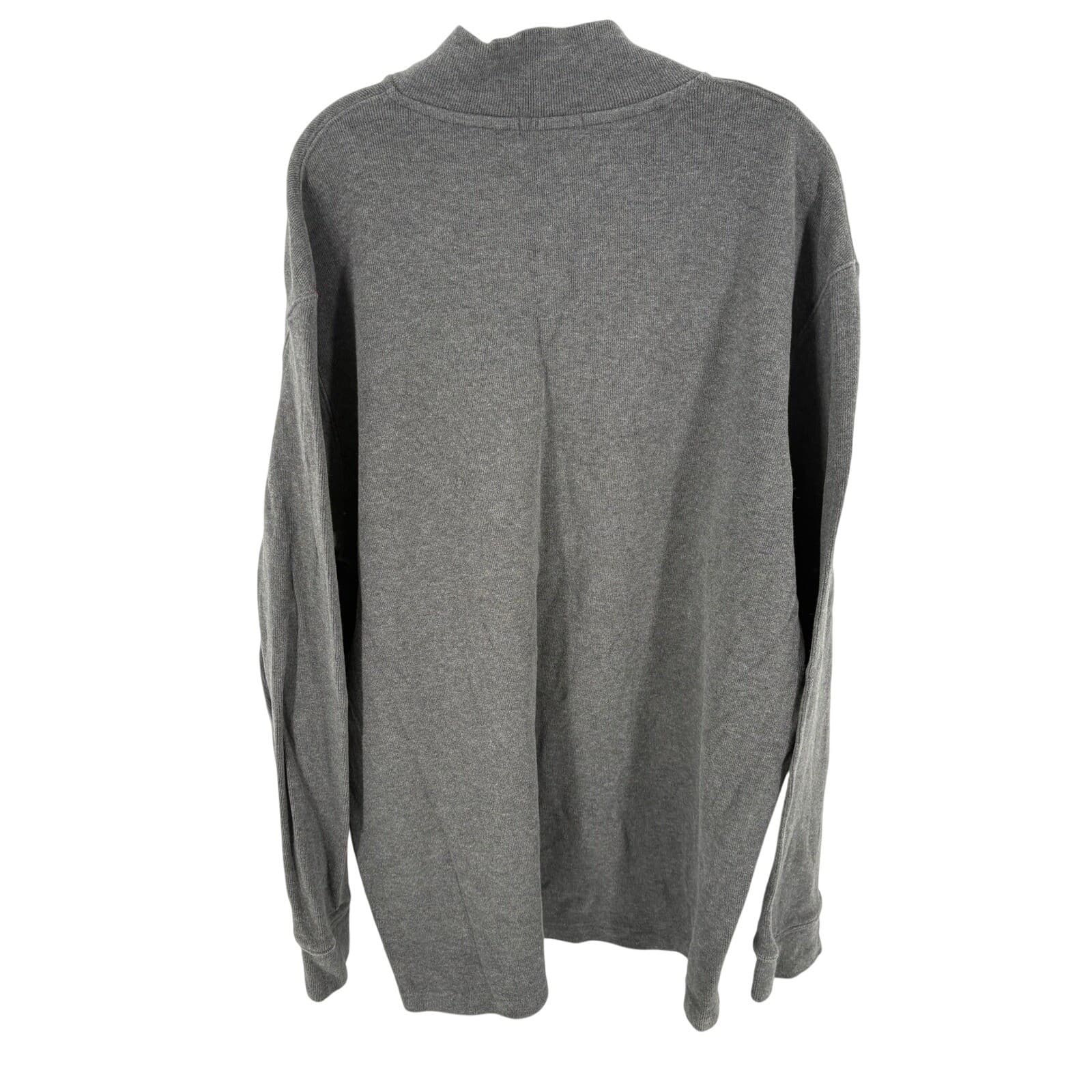 Polo Ralph Lauren XXL Mens Gray 1/4 Zip Long Sleeve Pullover Sweatshirt - Thumbnail 2