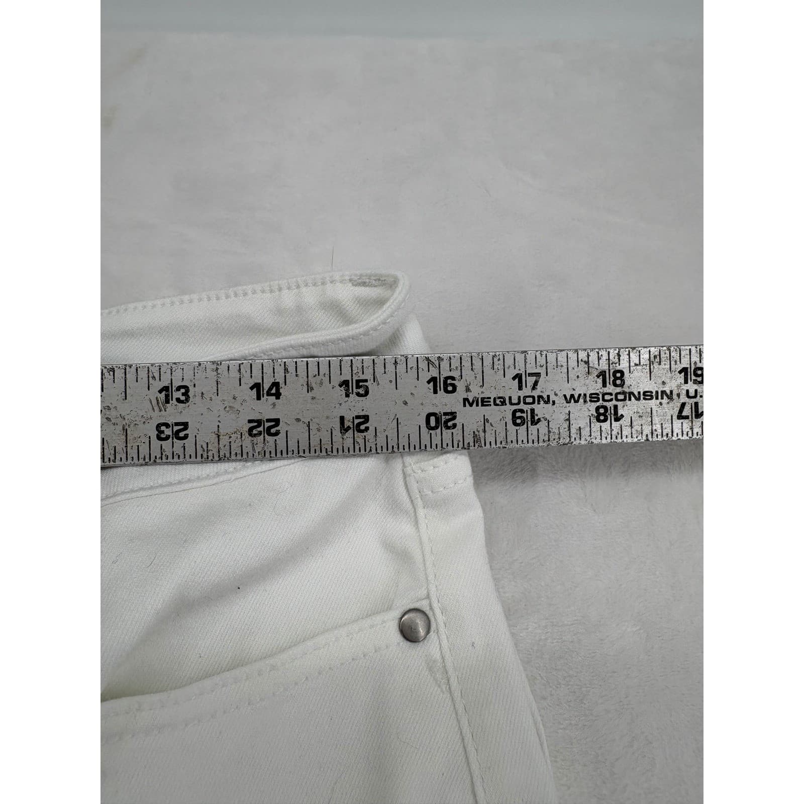 Blair Jeans Womens 14PS Straight Leg White Gray Bundle Lot 3 Pairs Denim Pants - Thumbnail 7