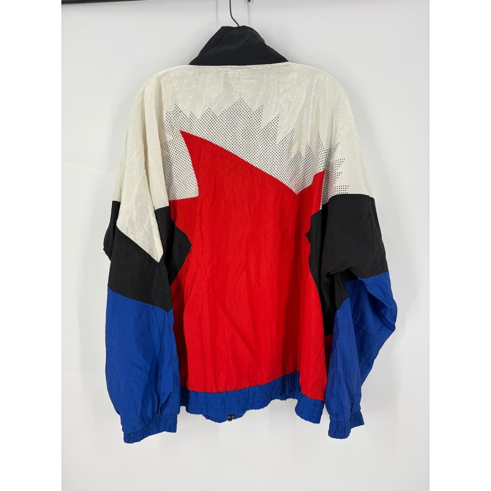 Ellesse Women's Vintage Colorblock Track Jacket Windbreaker Nylon Retro Size 7 - Thumbnail 3