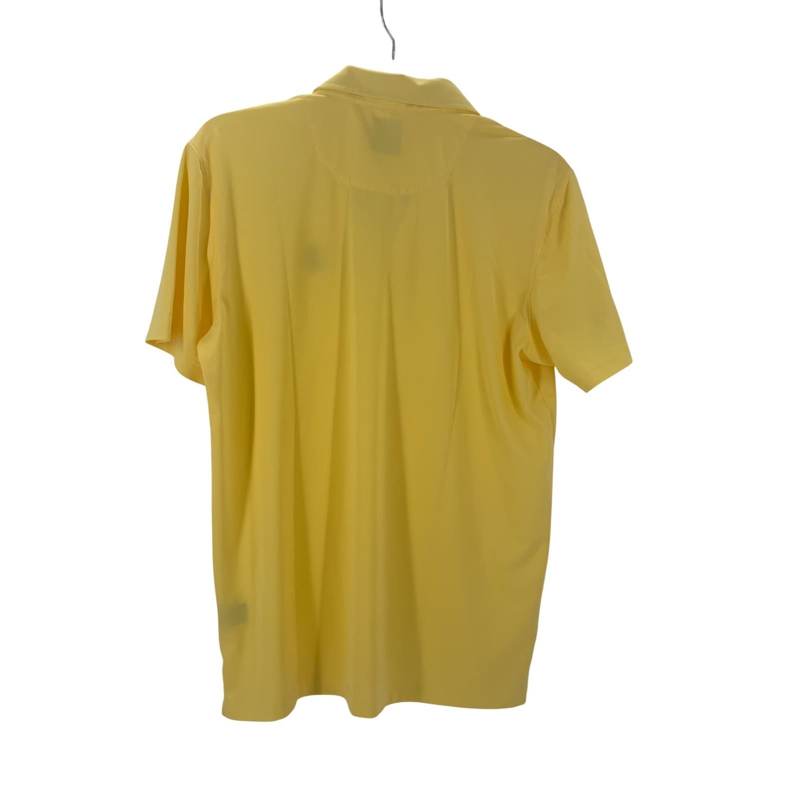 Donald Ross Sport Polo Mens L Shirt Yellow National Senior Amateur Hall of Fame - Thumbnail 6