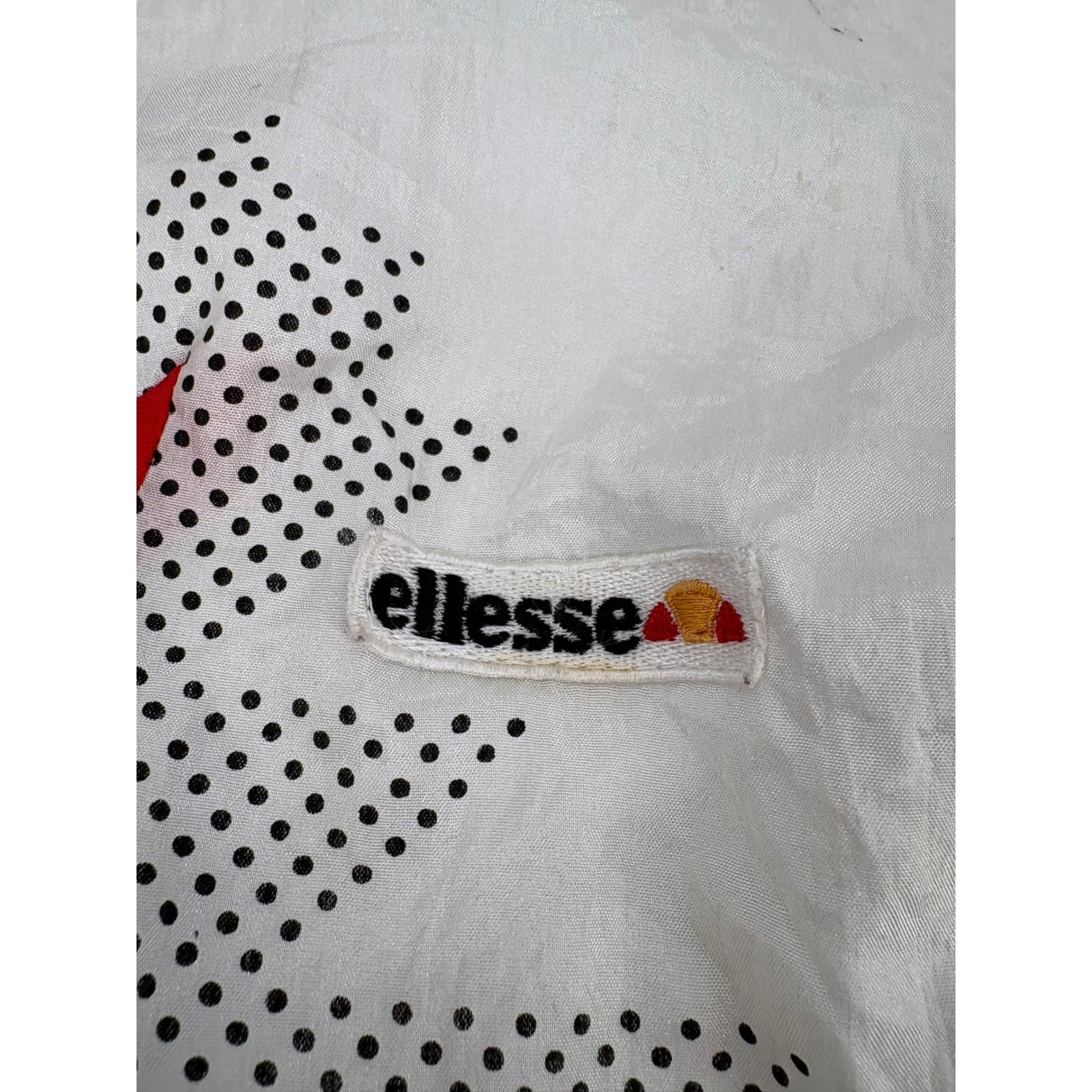 Ellesse Women's Vintage Colorblock Track Jacket Windbreaker Nylon Retro Size 7 - Thumbnail 4