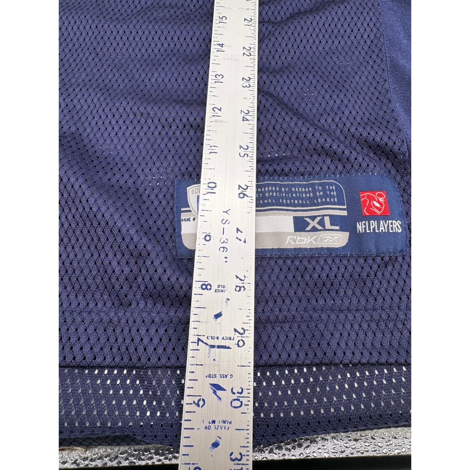 Reebok Tennessee Titans Vince Young #10 NFL Jersey XL Football Mesh Blue - Thumbnail 6