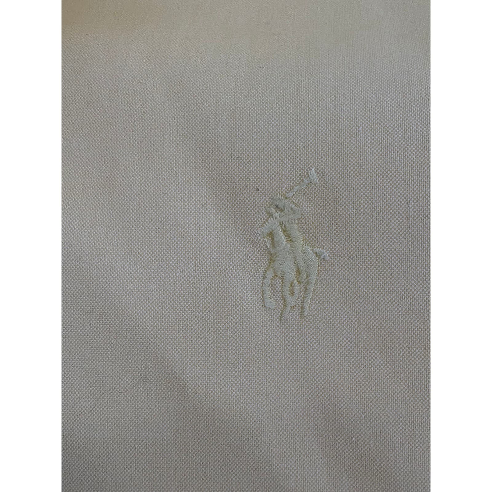 Ralph Lauren Button Down Mens 16 34/35 Shirt Yellow Non-Iron Long Sleeve Pony - Thumbnail 6