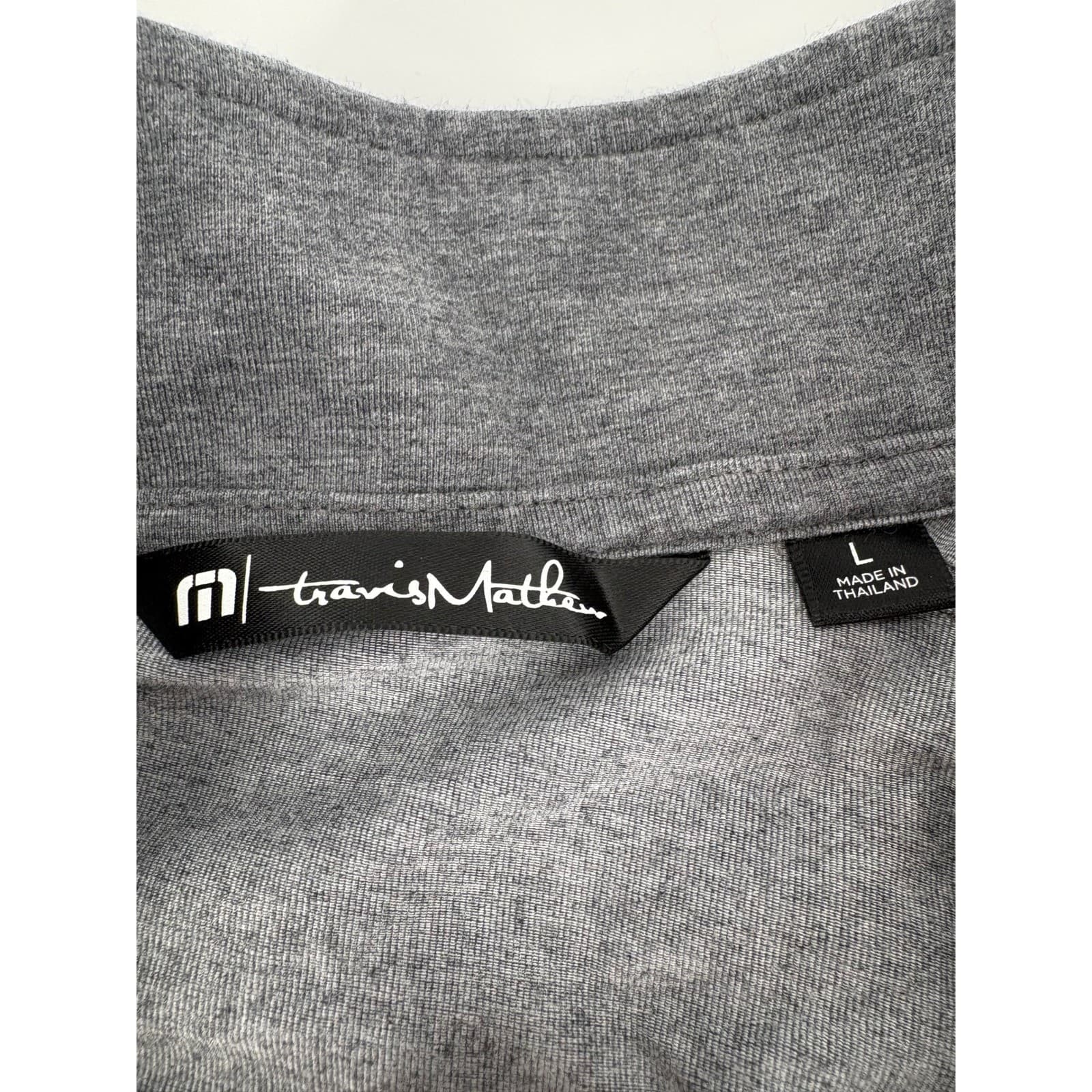 Travis Mathew Mens Gray Quarter Zip Pullover The Crossings Carlsbad Size L - Thumbnail 7