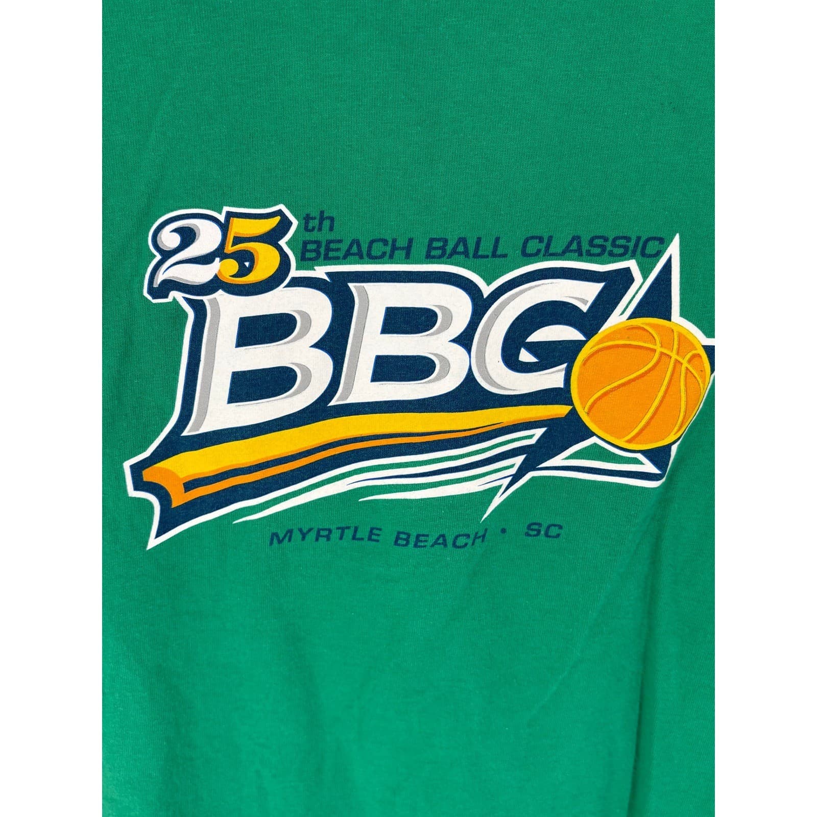 Reebok Classic BBC 25th Beach Ball Classic Myrtle Beach SC Green T Shirt Men's M - Thumbnail 4