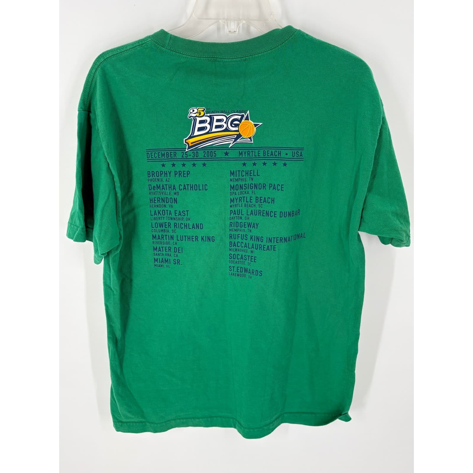 Reebok Classic BBC 25th Beach Ball Classic Myrtle Beach SC Green T Shirt Men's M - Thumbnail 6