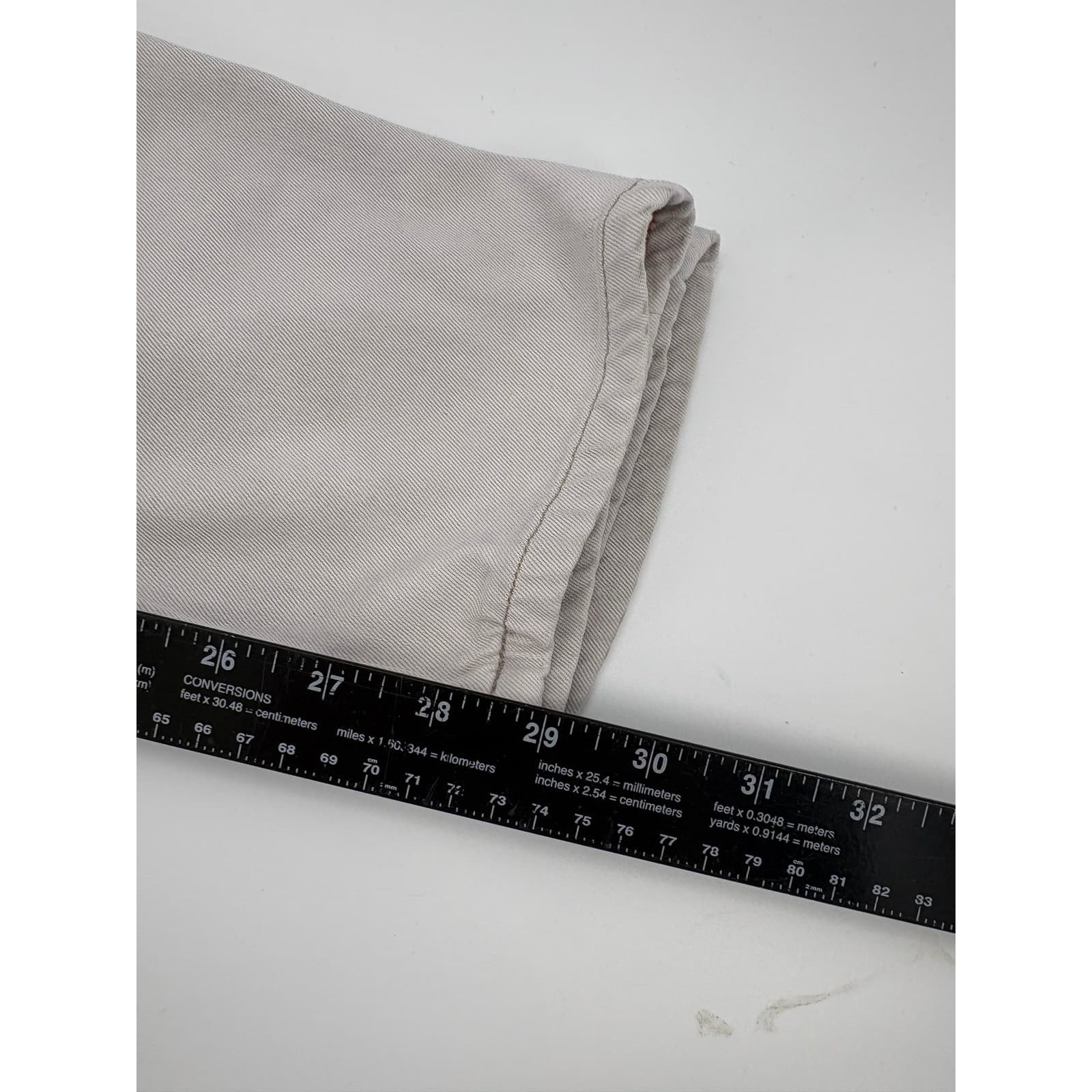 Johnnie-O Men's Light Gray Casual Relaxed Fit Chinos Pants Size 32x29 - Thumbnail 6
