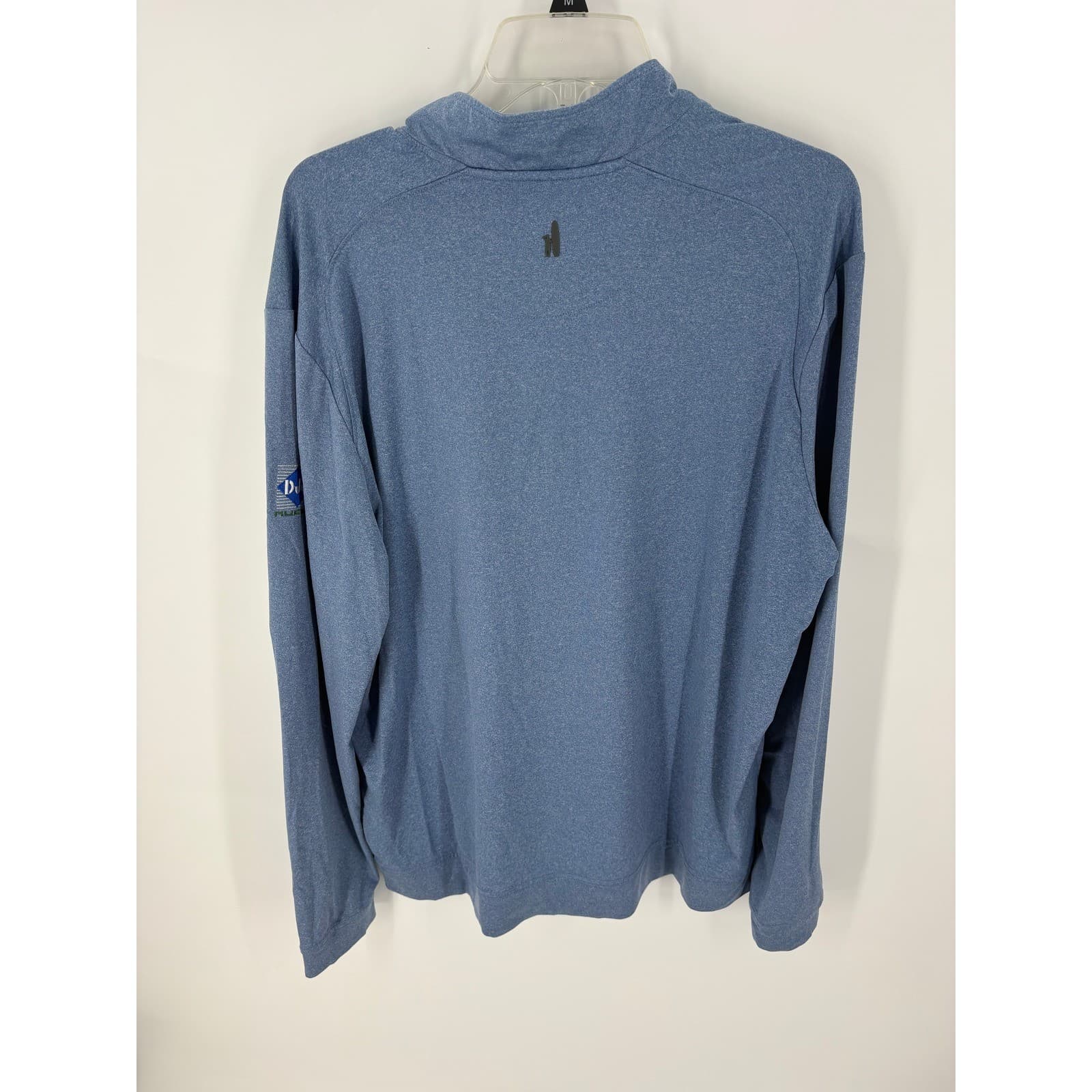 Johnnie O Mens Blue Heather 1/4 Zip Long Sleeve Pullover Top Size L - Thumbnail 6
