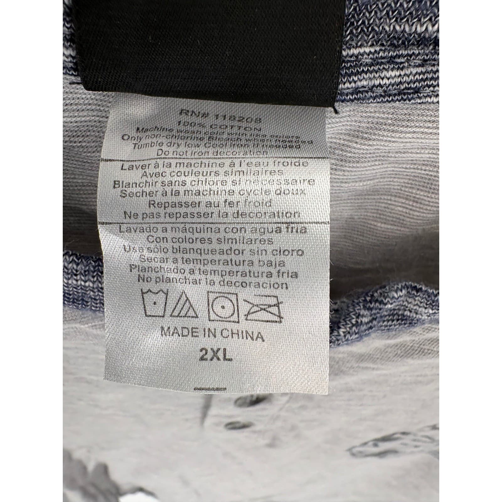 Harley Davidson Cole Family Dealerships Raglan T Shirt Mens 2XL Gray Blue - Thumbnail 6