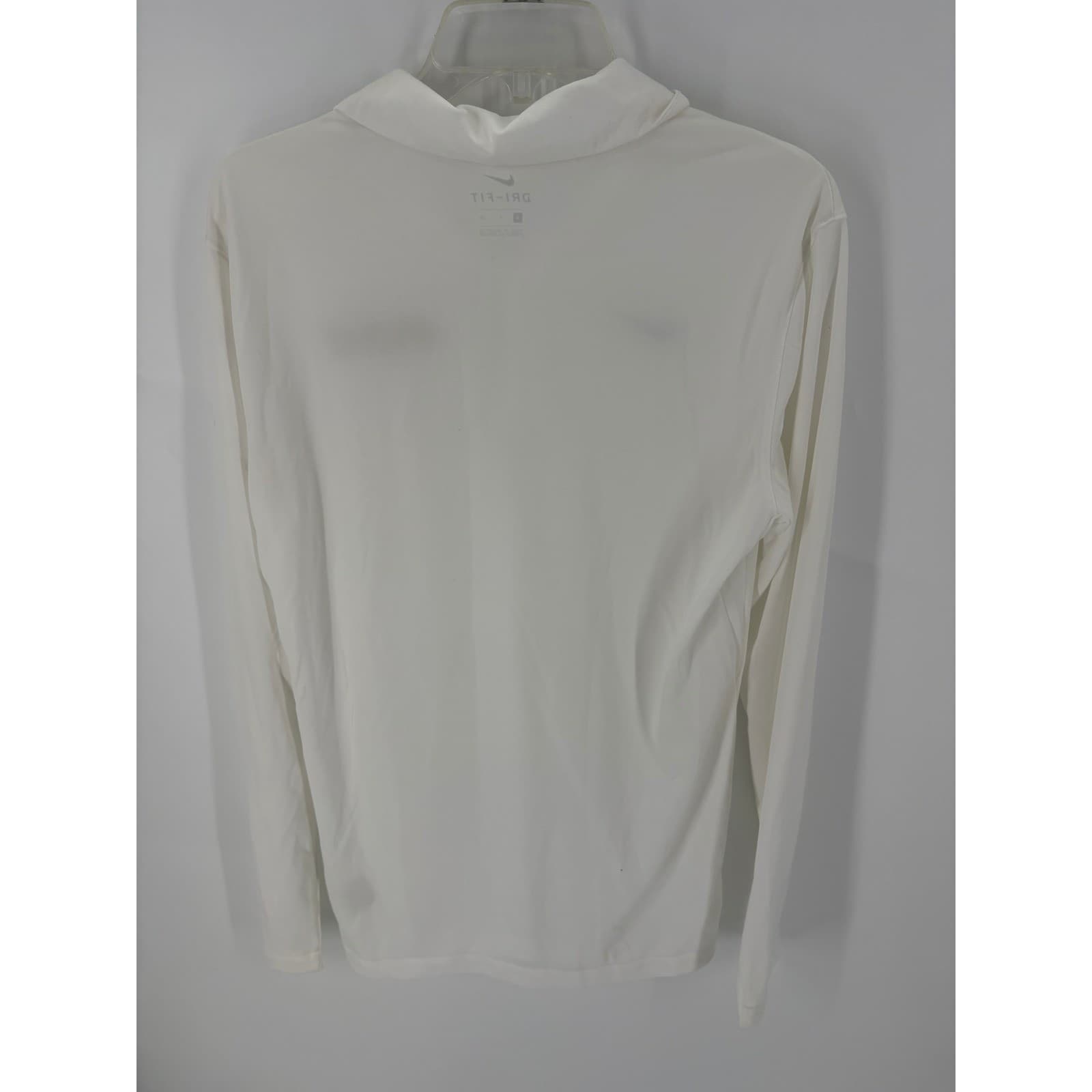 Nike Dri Fit White Long Sleeve Beach Ball Classic Basketball Polo Shirt Mens S - Thumbnail 6