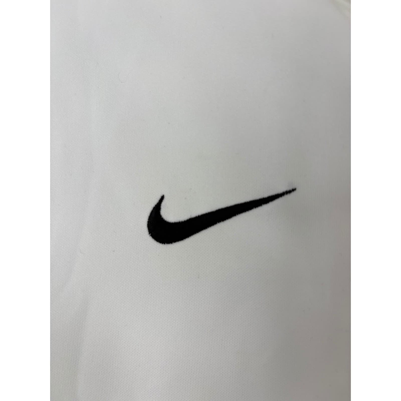 Nike Dri Fit White Long Sleeve Beach Ball Classic Basketball Polo Shirt Mens S - Thumbnail 5