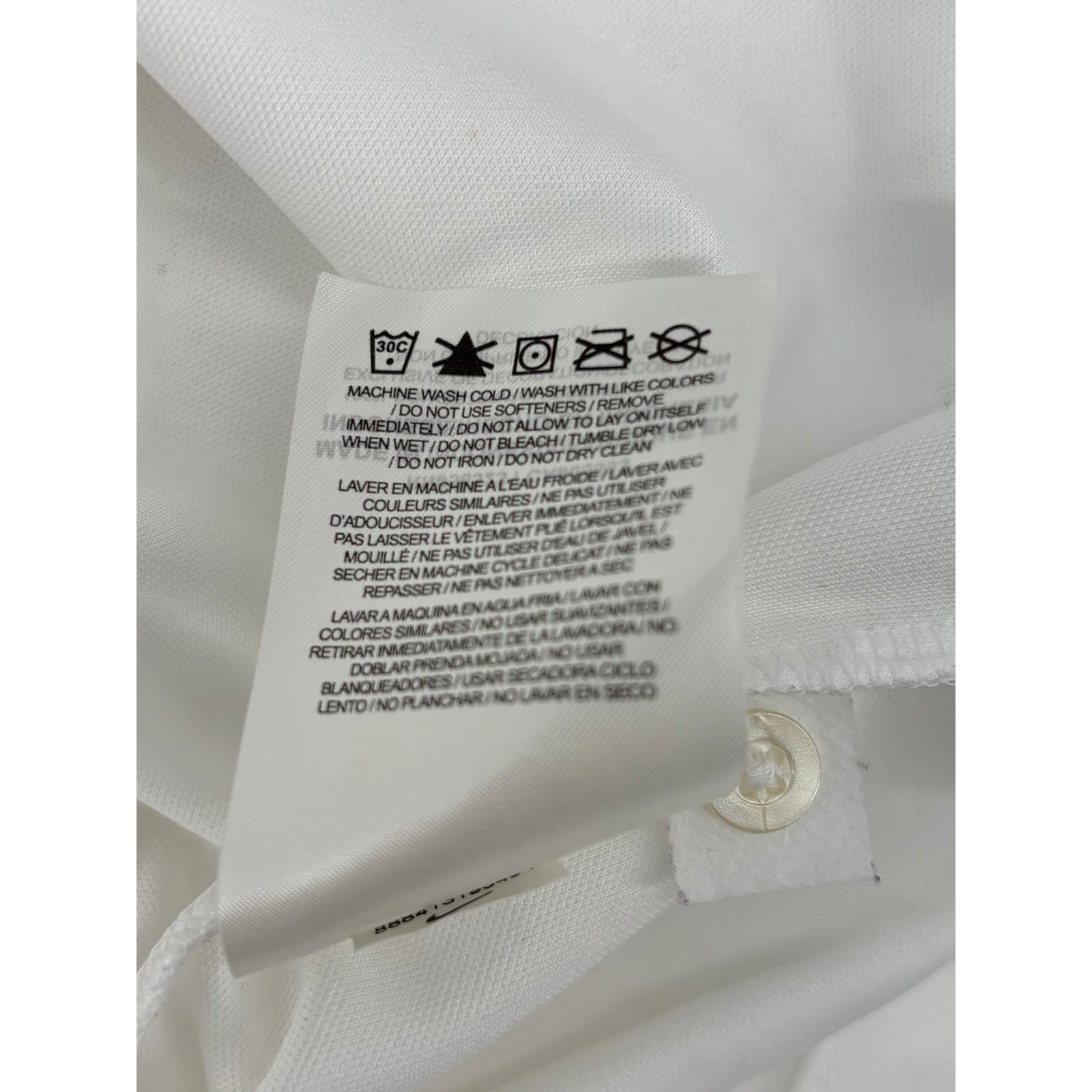 Nike Dri Fit White Long Sleeve Beach Ball Classic Basketball Polo Shirt Mens S - Thumbnail 9
