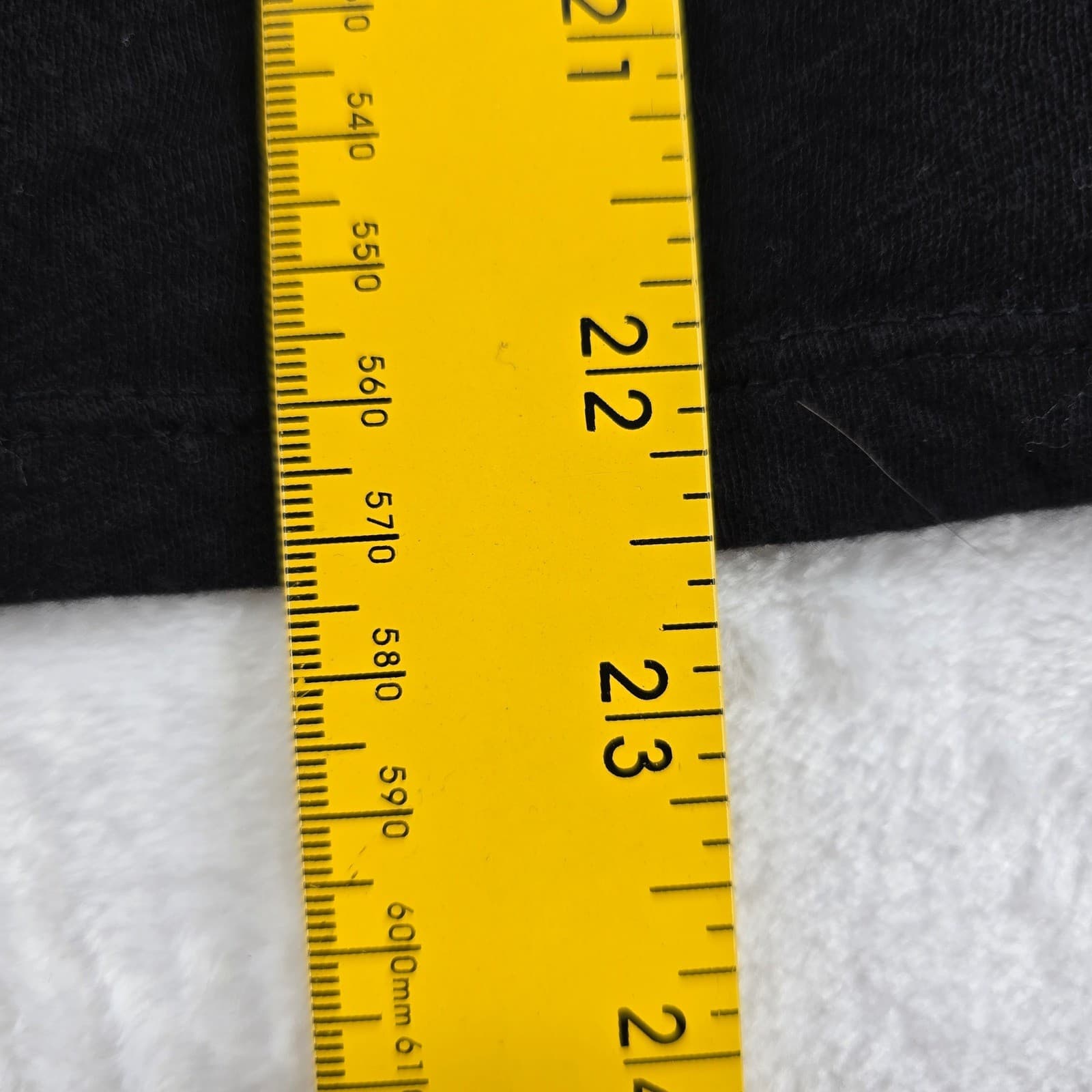 Old Navy Blouse Womens XL Petite Top Black Puff Sleeve Cotton Keyhole - Thumbnail 5