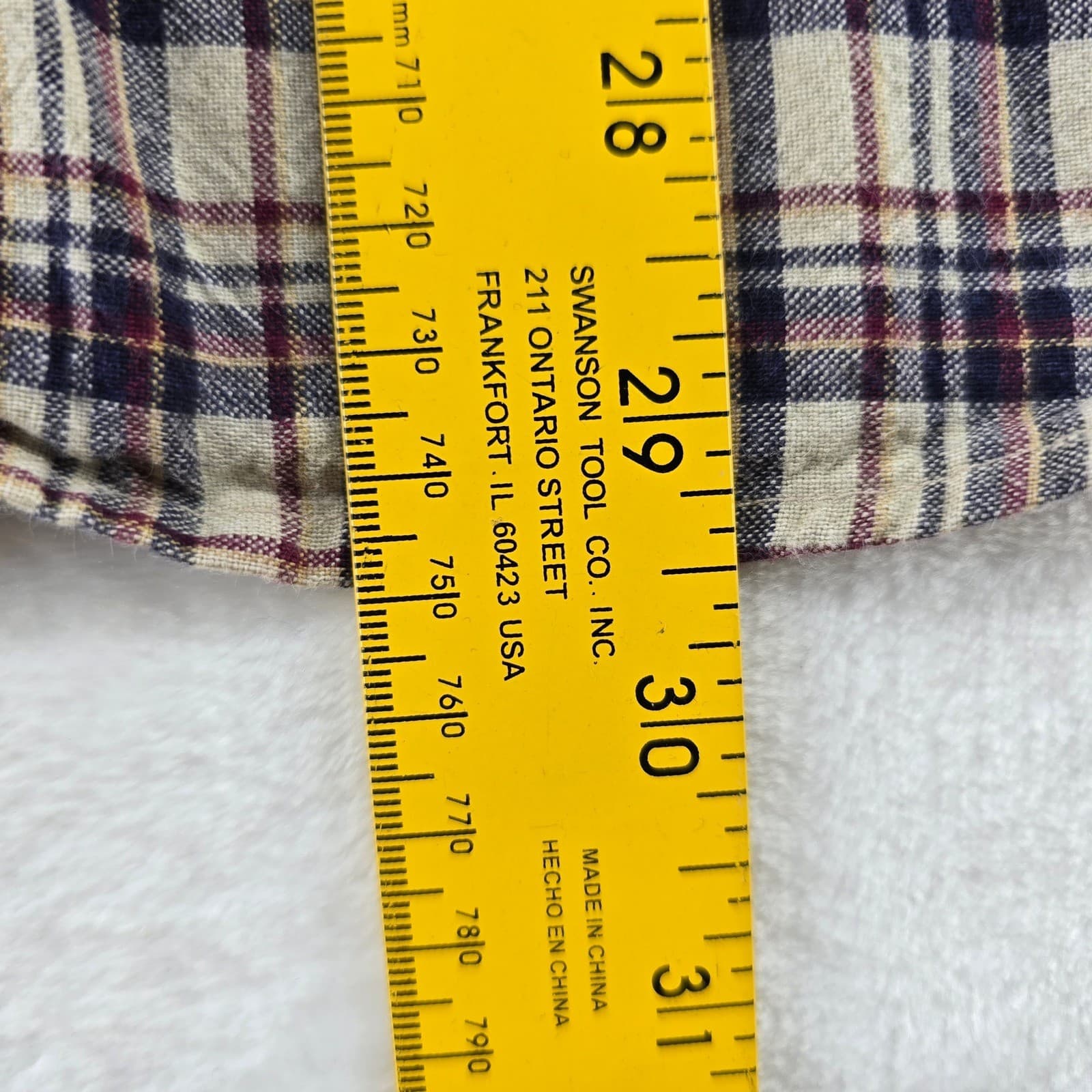 Bugle Boy Button Down Mens L Shirt Multicolor Plaid Long Sleeve Cotton 6827 - Thumbnail 4