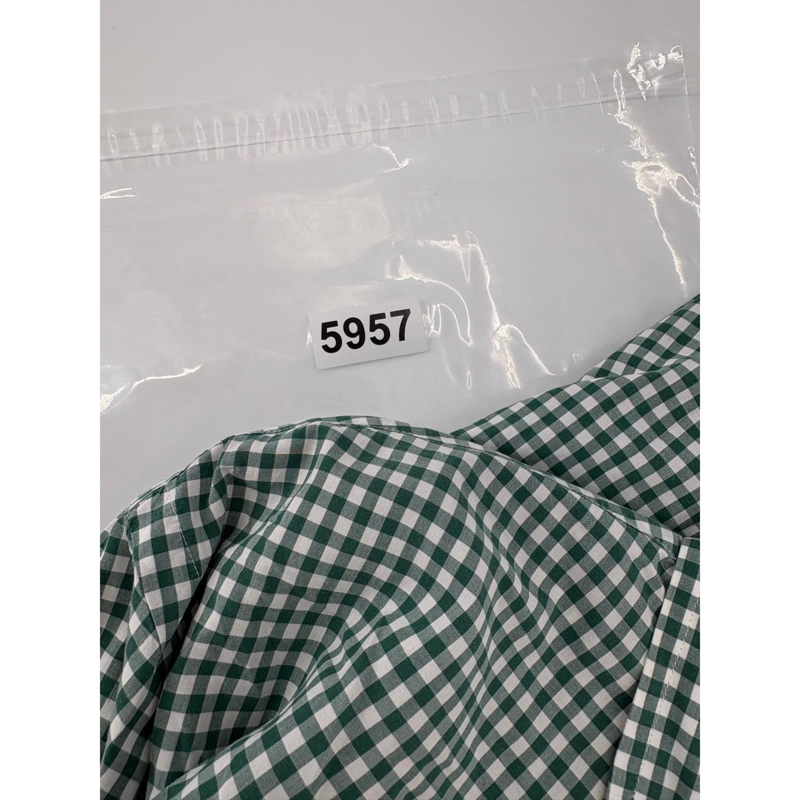 Ralph Lauren Gingham Button Down Shirt XXL Green Mens - Thumbnail 7