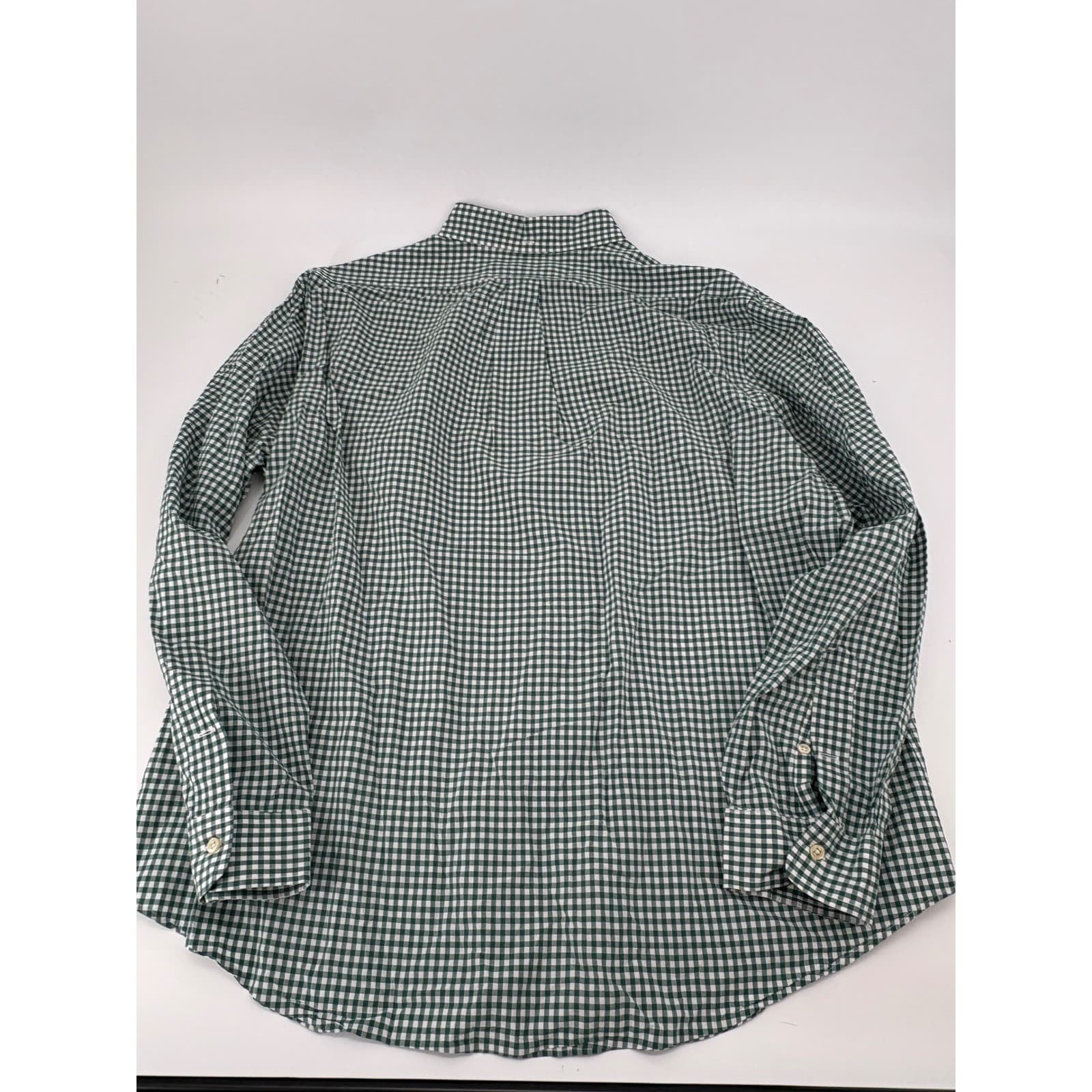 Ralph Lauren Gingham Button Down Shirt XXL Green Mens - Thumbnail 6