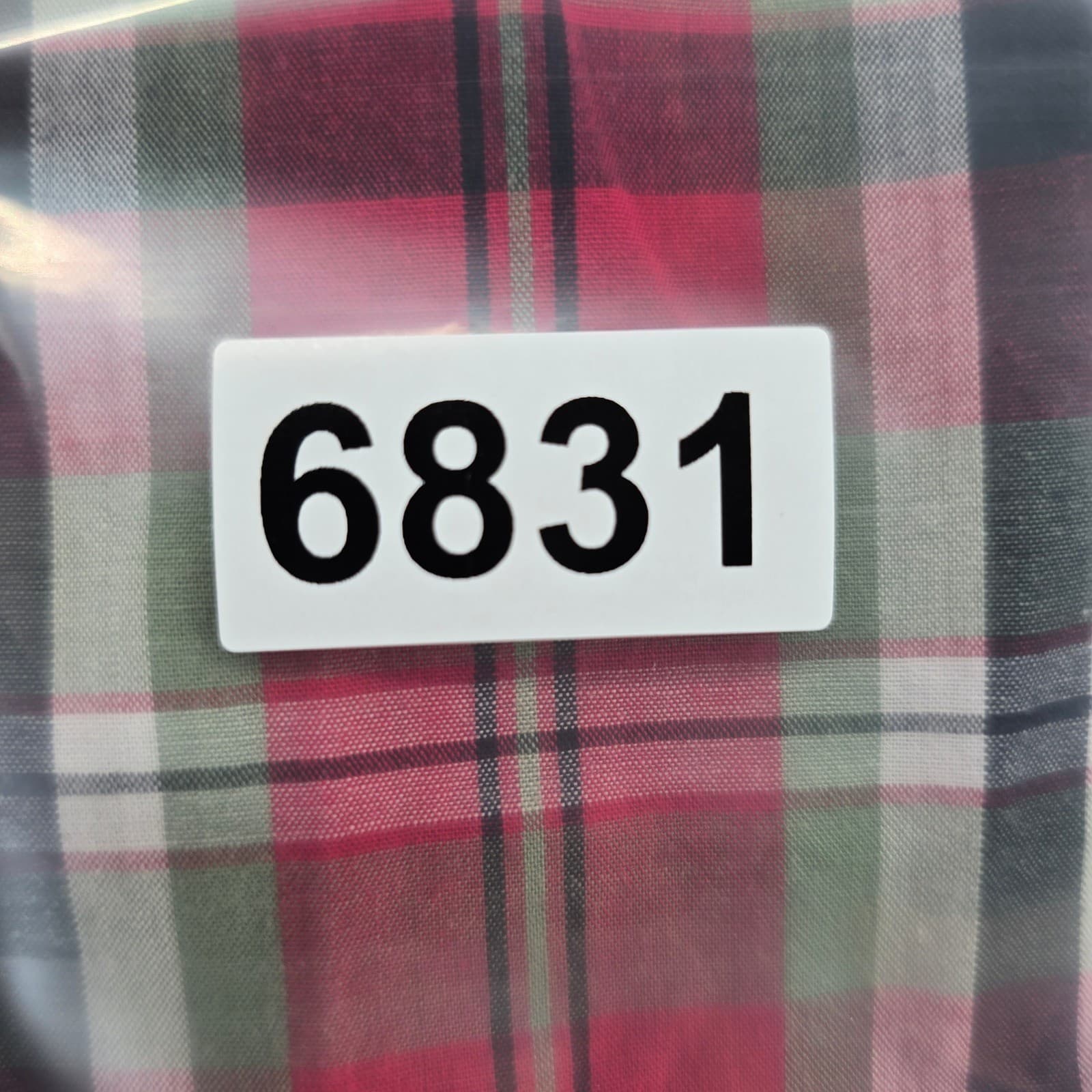 Chaps Button Down Mens Medium Shirt Red Green Plaid Easy Care Long Sleeve - Thumbnail 7