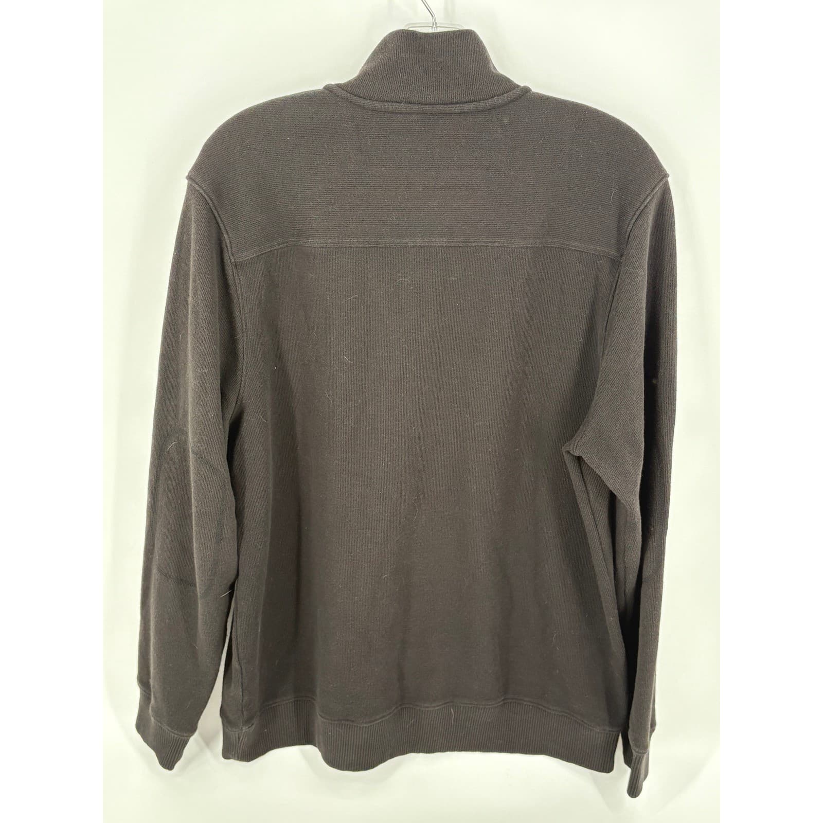 Callaway Mens Brown Long Sleeve 1/4 Zip Golf Pullover Sweatshirt - Large - Thumbnail 3
