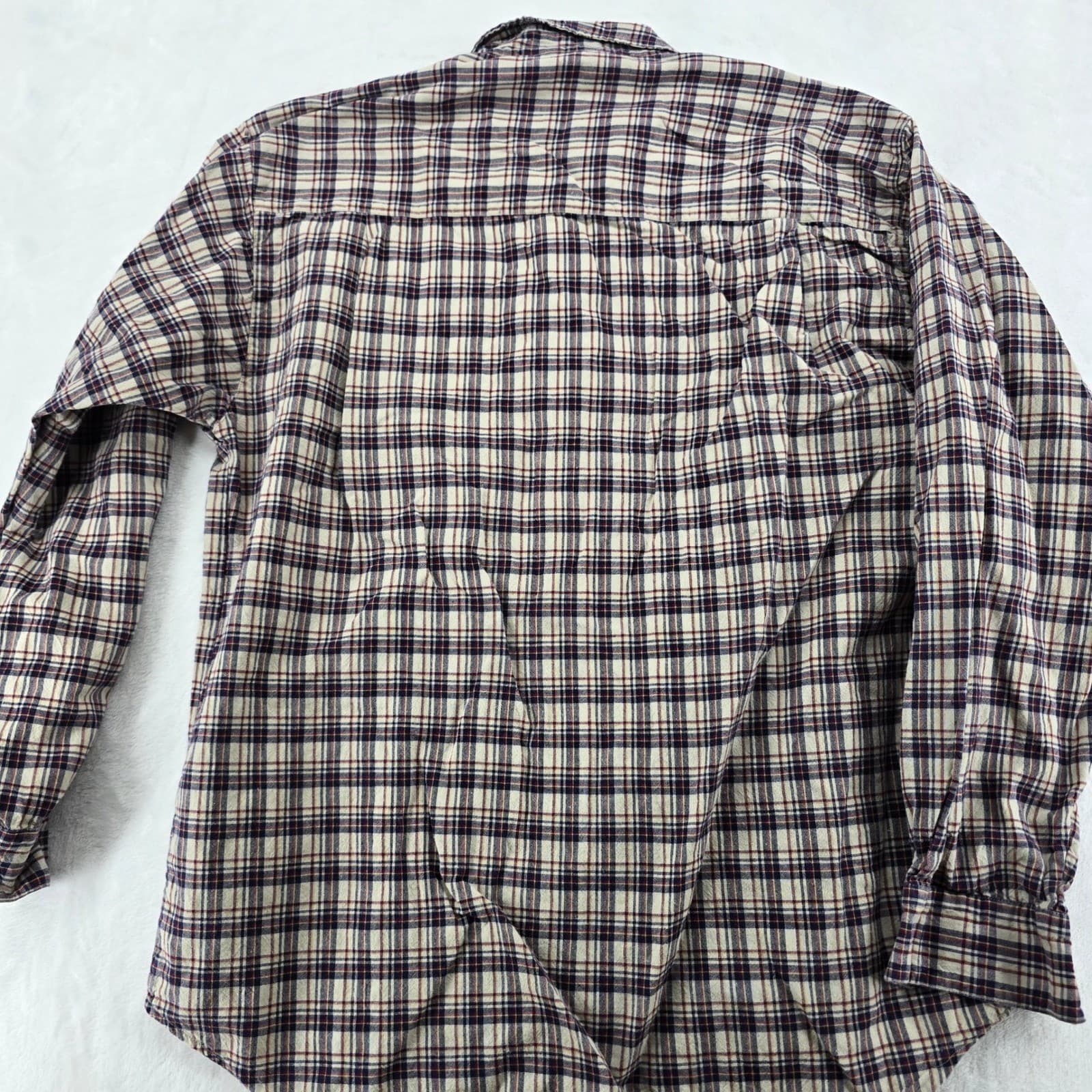Bugle Boy Button Down Mens L Shirt Multicolor Plaid Long Sleeve Cotton 6827 - Thumbnail 5