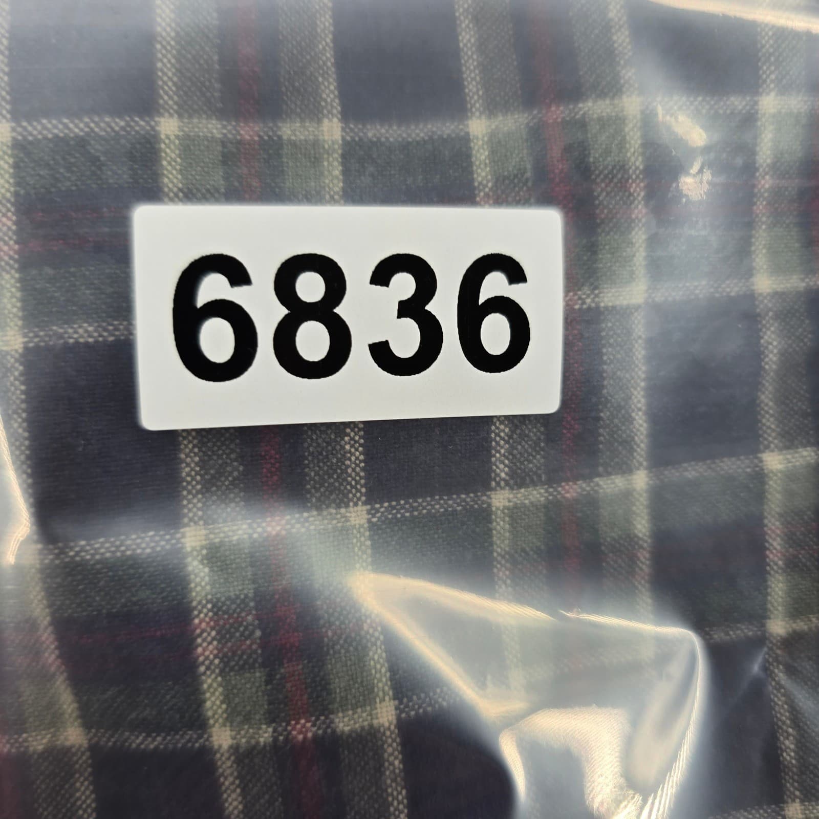Bugle Boy Shirt Mens L Button Front Navy Blue Plaid Flannel Long Sleeve Cotton - Thumbnail 7