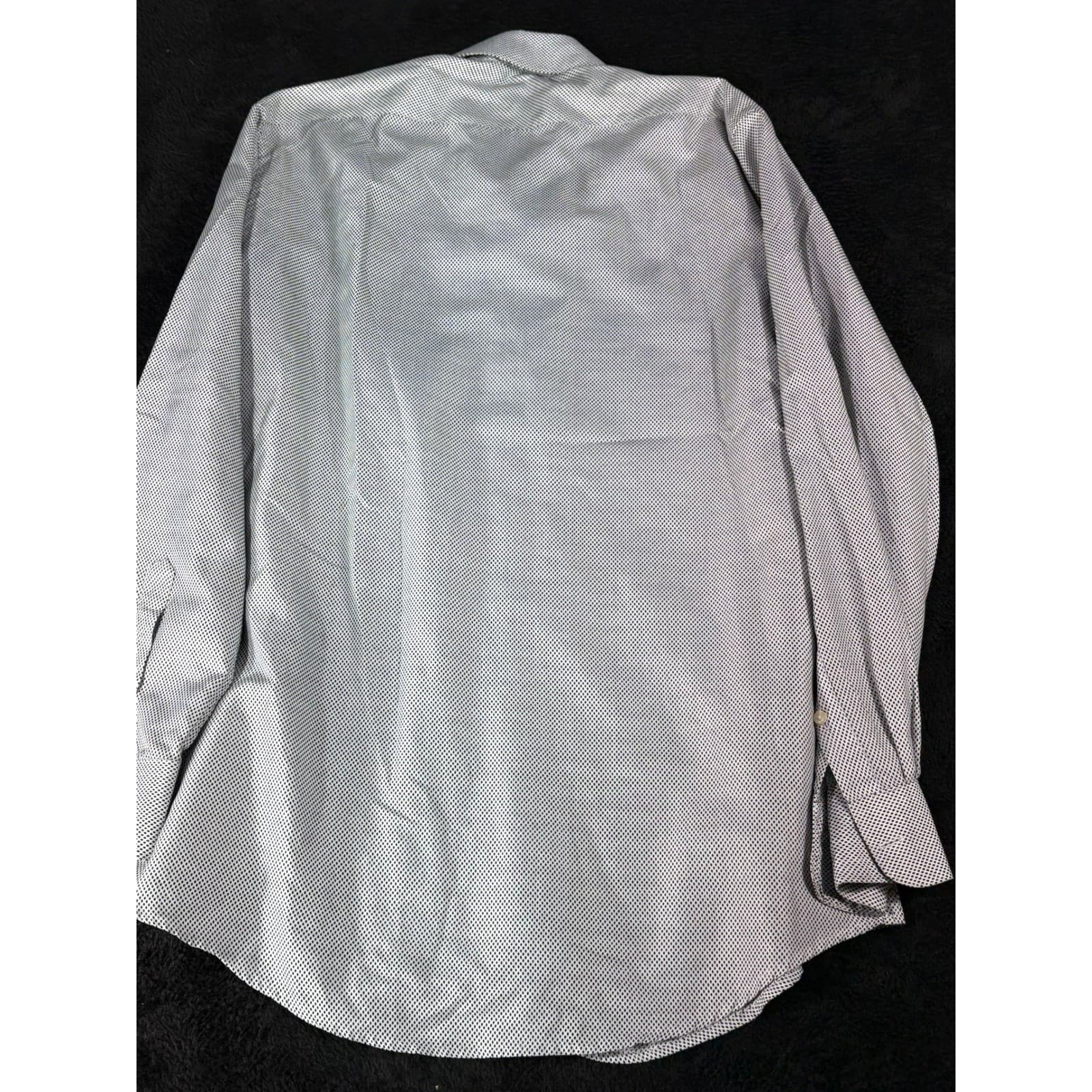 Black Label by Ruffini Dress Shirt Mens M Slim Fit Patterned Italy - Thumbnail 5