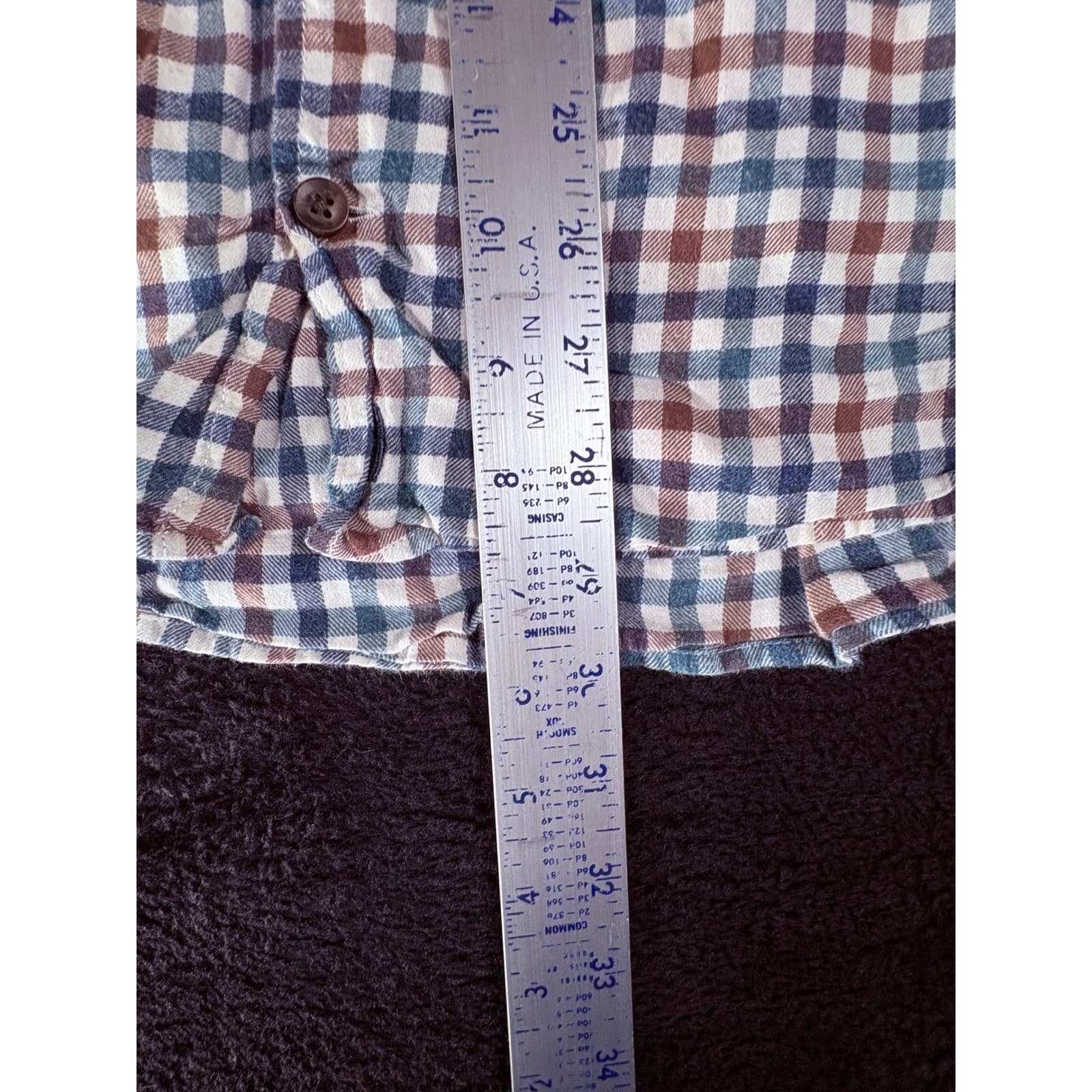 Johnnie-O Hangin' Out Mens XL Plaid Button Down Long Sleeve Shirt - Thumbnail 4