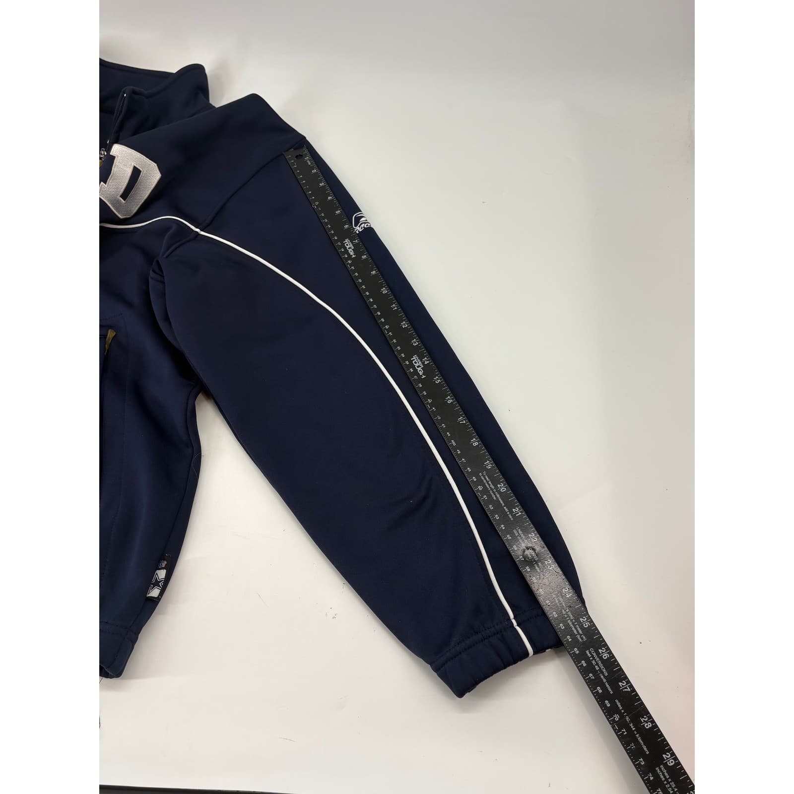 Reebok NFL Team Apparel Dallas Cowboys Quarter Zip Pullover Large Navy Mens - Thumbnail 7