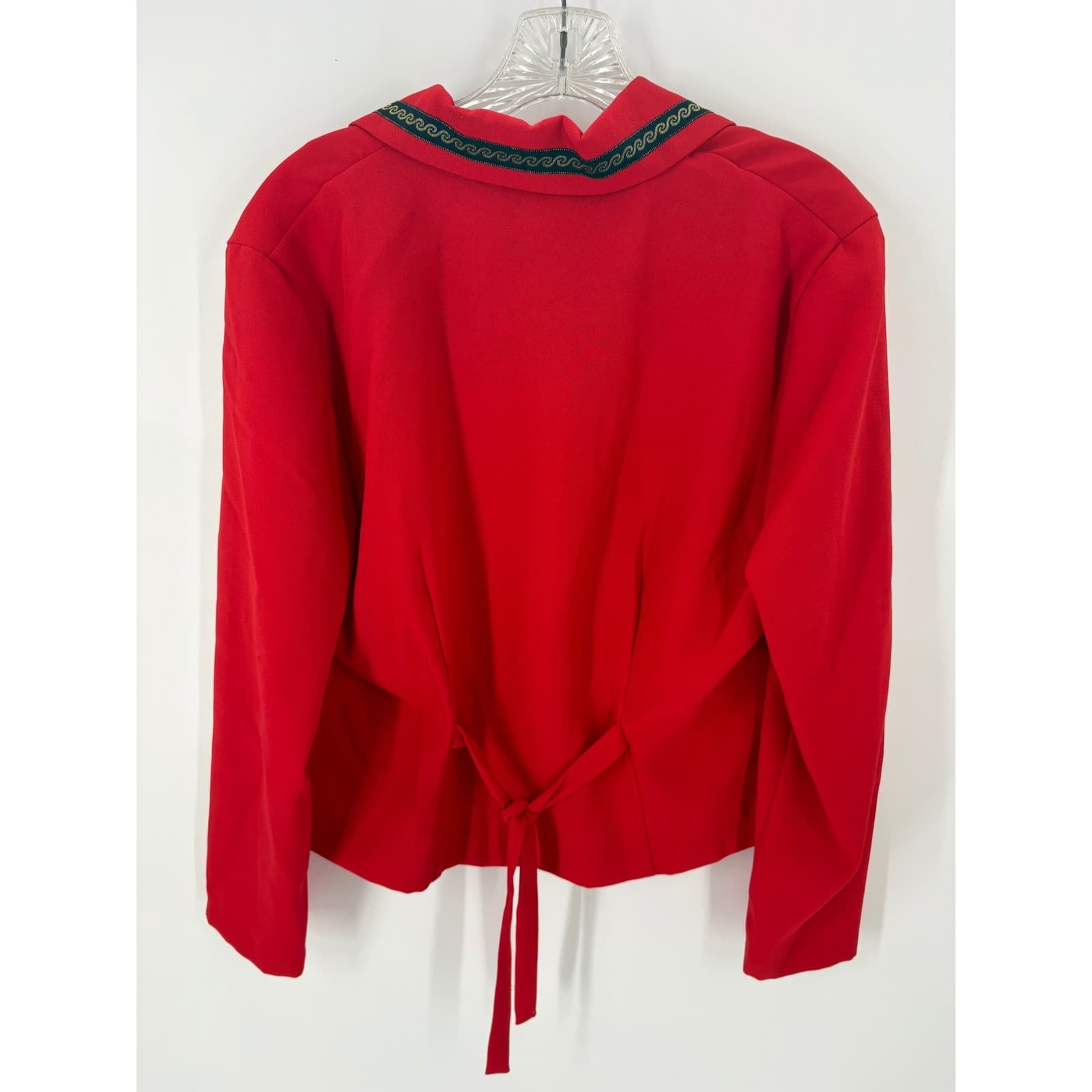 Miss Derby Petites Red Sailor Collar Jacket Blazer Women's Size 10P - Thumbnail 4