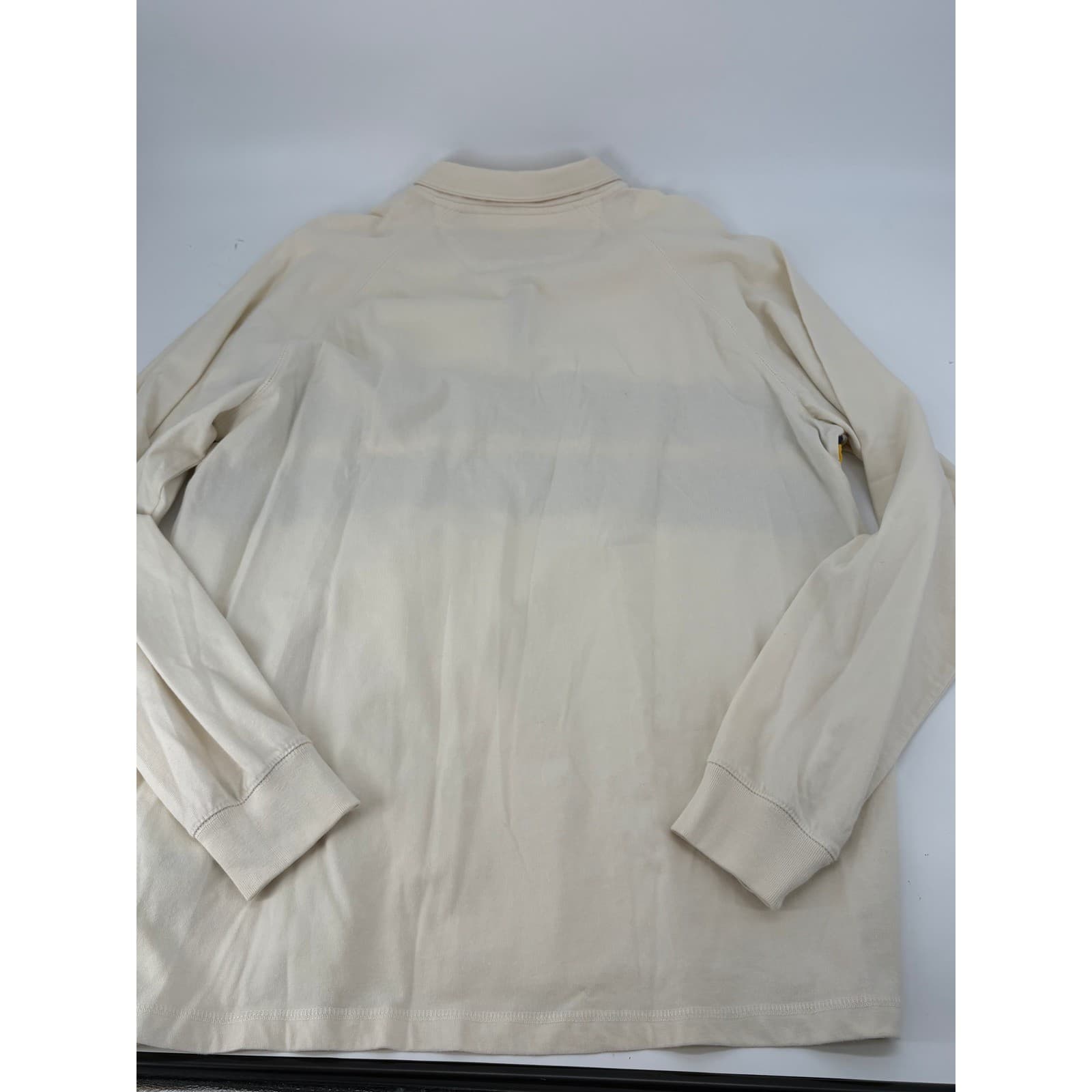 Chaps Sport Quarter Zip Pullover Chest Stripe XXL Cream Mens - Thumbnail 6