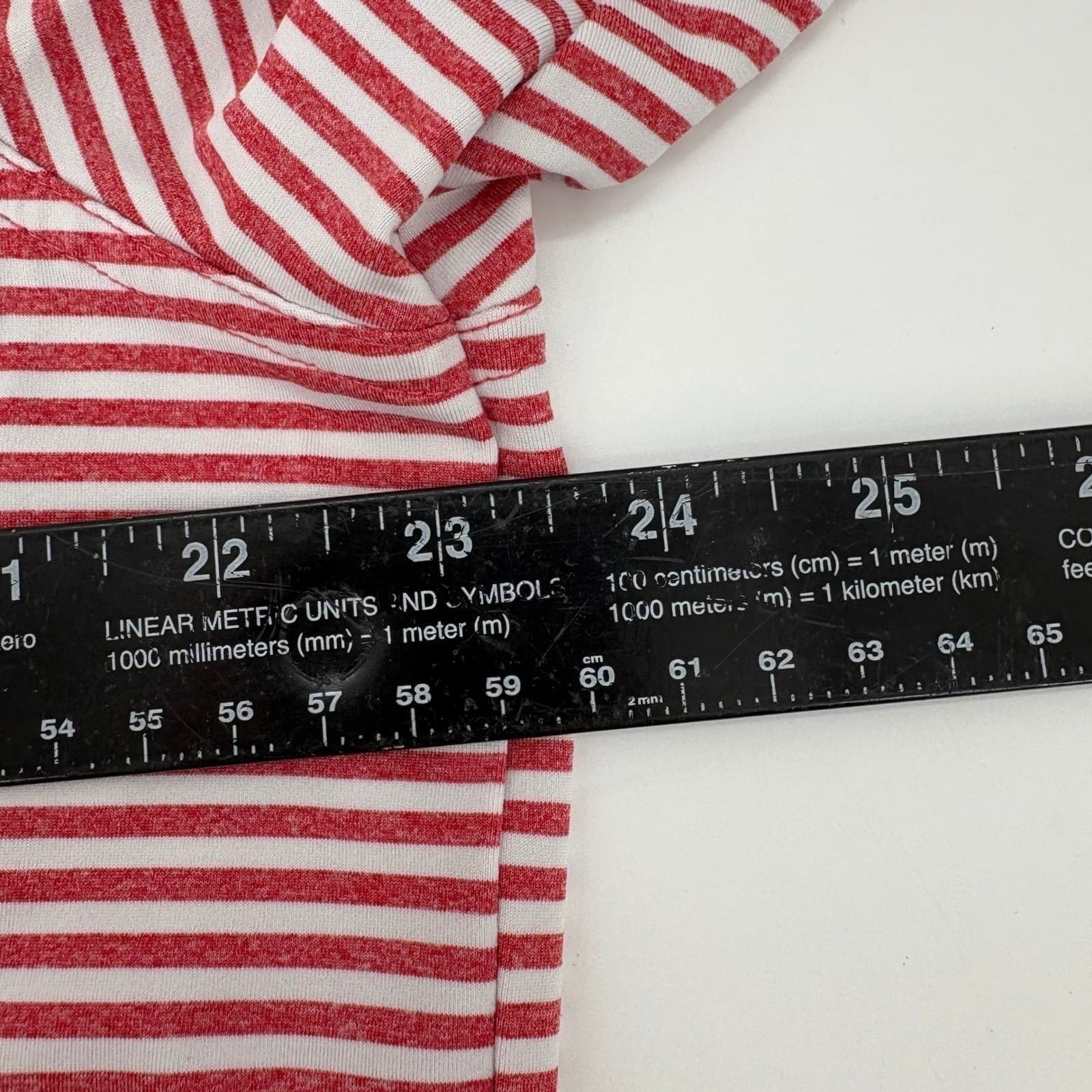 Vineyard Vines Men's Red Striped Performance Polo Shirt XL Whale Logo - Thumbnail 7