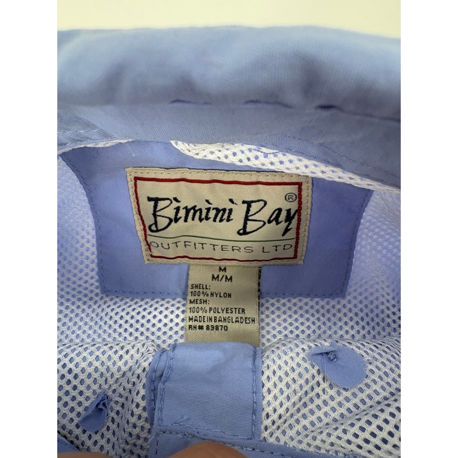 Bimini Bay Outfitters W11609 Fishing Shirt UPF 25 Short Sleeve M Blue Womens - Thumbnail 2
