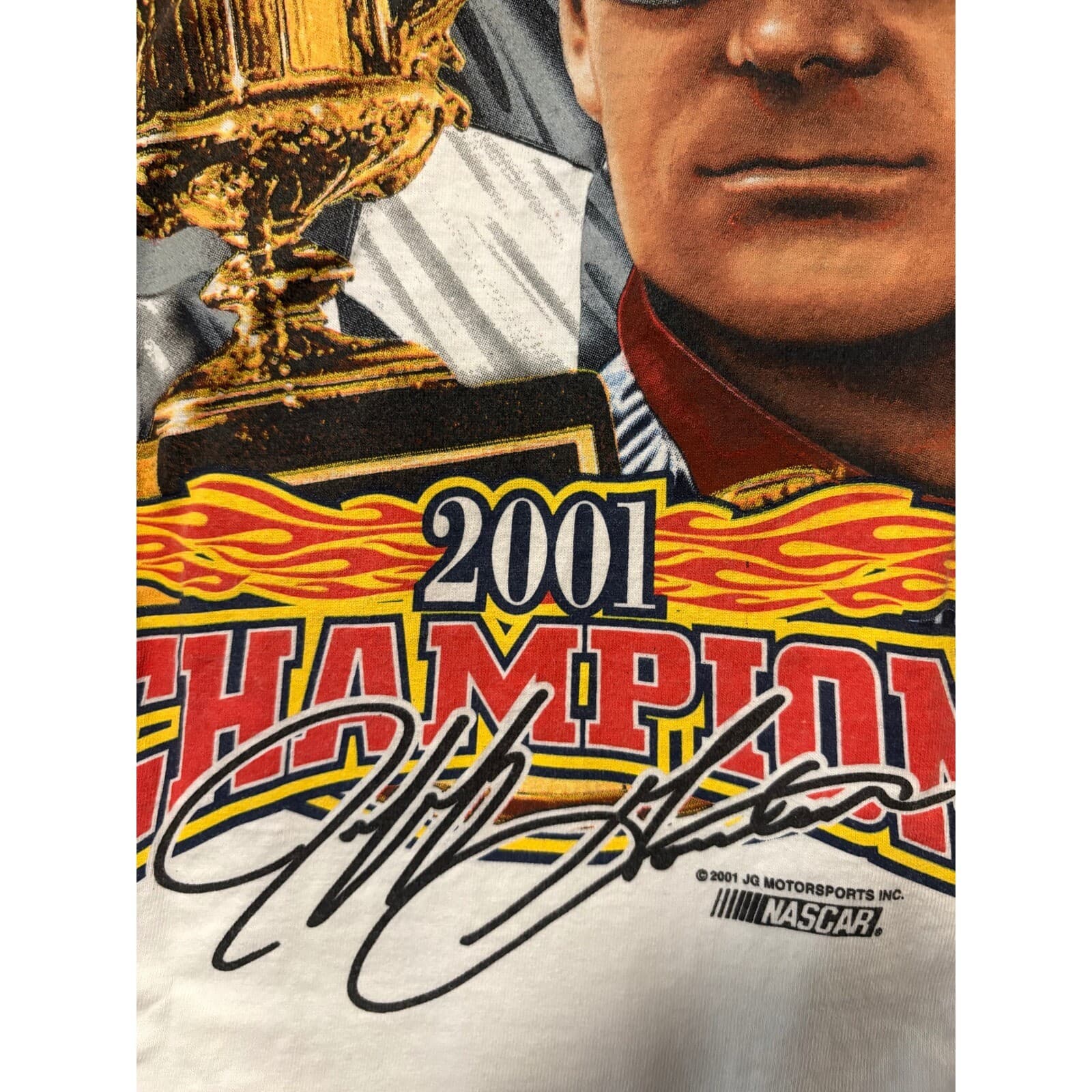 Chase Authentics Jeff Gordon NASCAR Champion Racing Tee Shirt XL Vintage 2001 - Thumbnail 9
